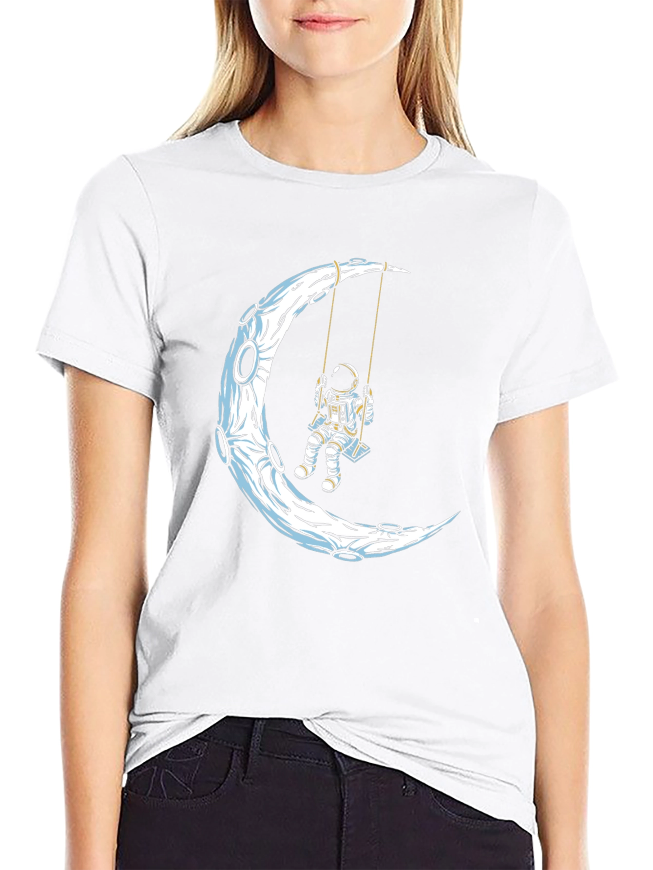 Astronaut on Moon Swing T-Shirt