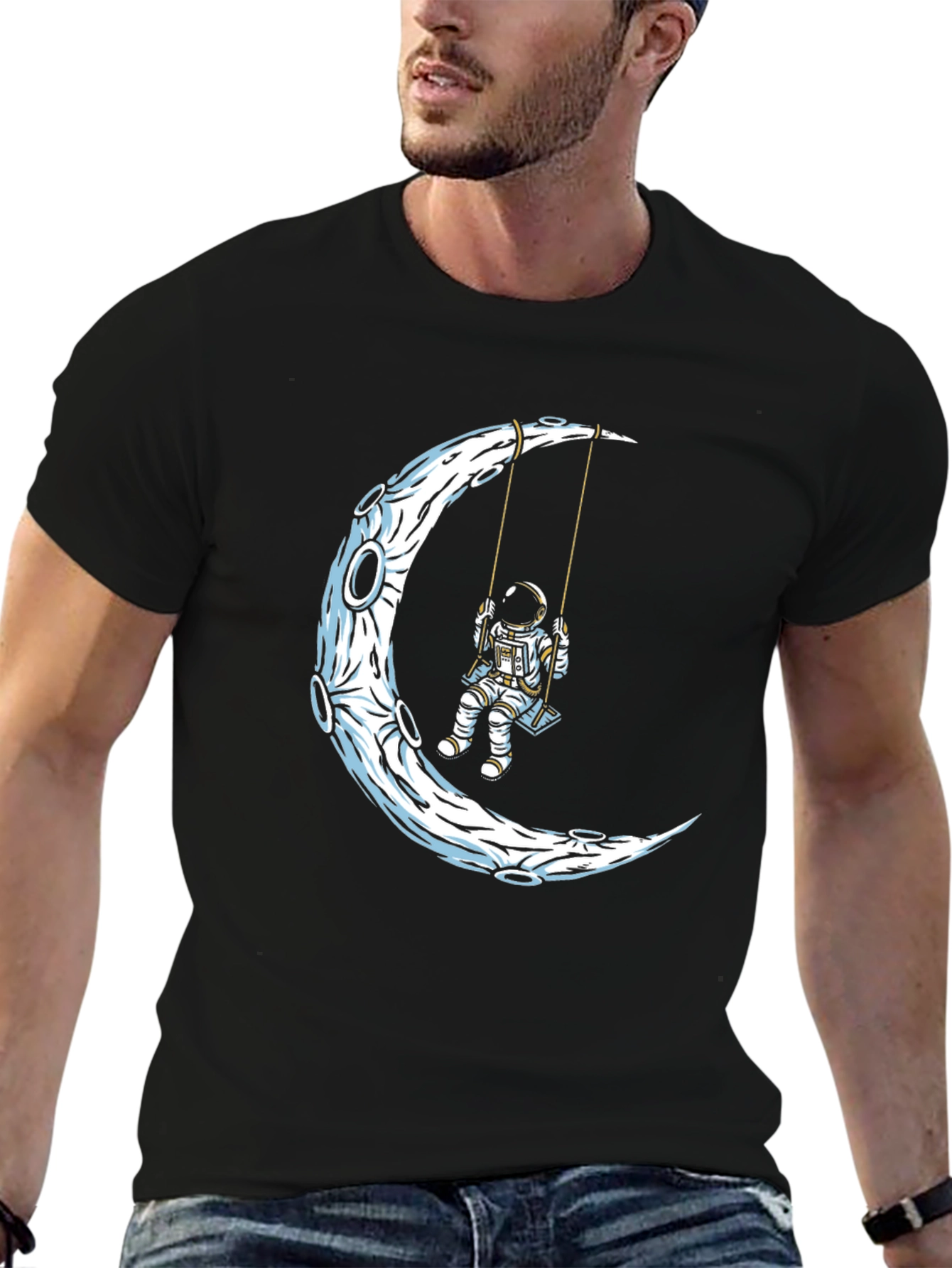 Astronaut on Moon Swing T-Shirt