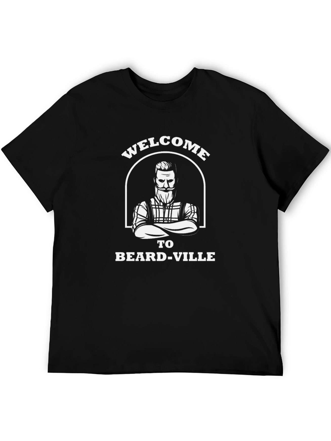 Welcome to Beard-ville Black T-Shirt