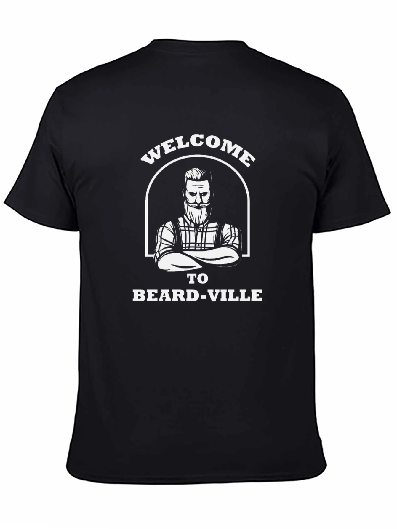 Welcome to Beard-ville Black T-Shirt