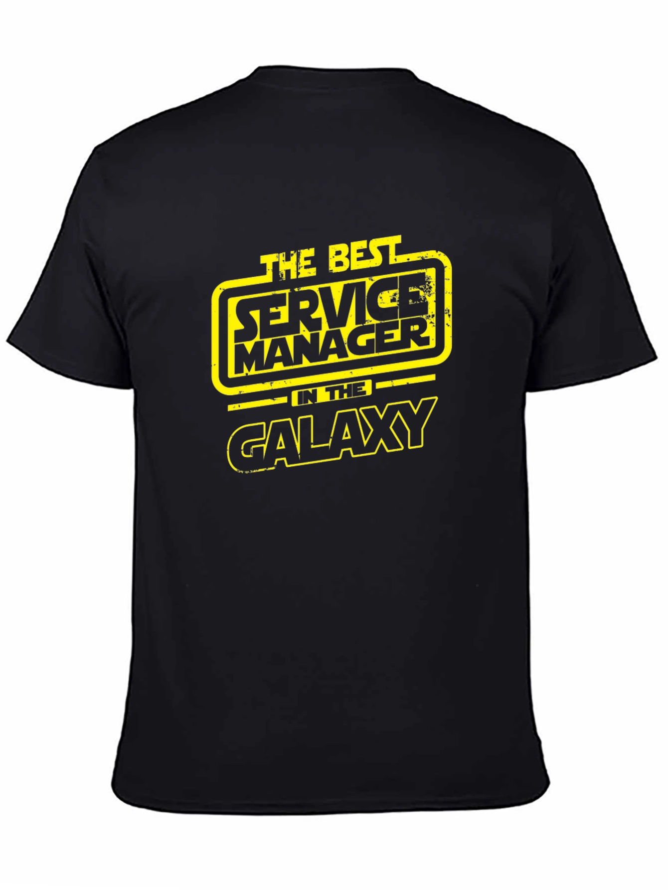 Best Service Manager in the Galaxy Black T-Shirt