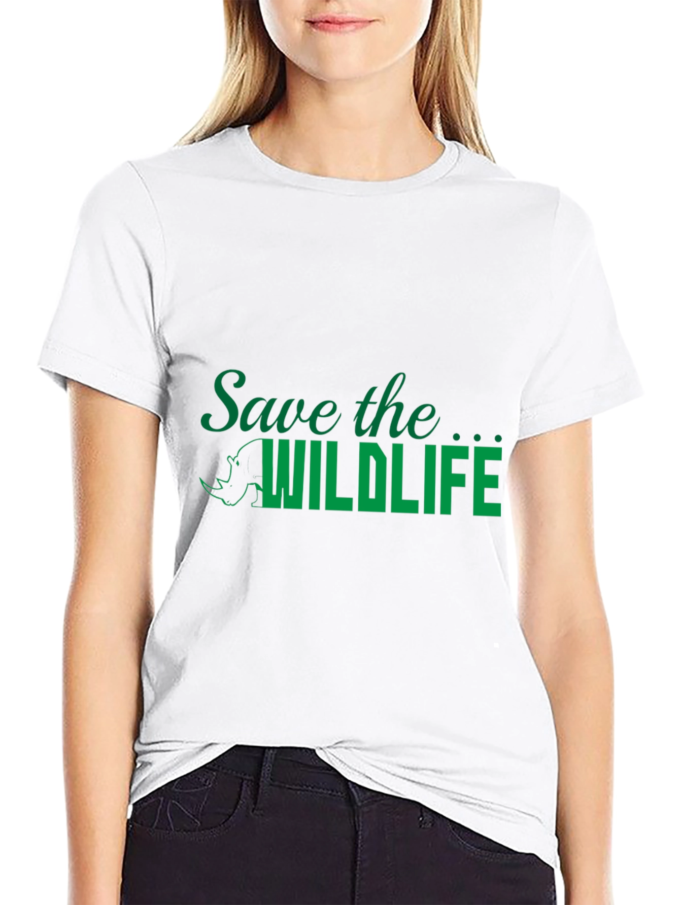 Save the Wildlife Black Graphic Tee