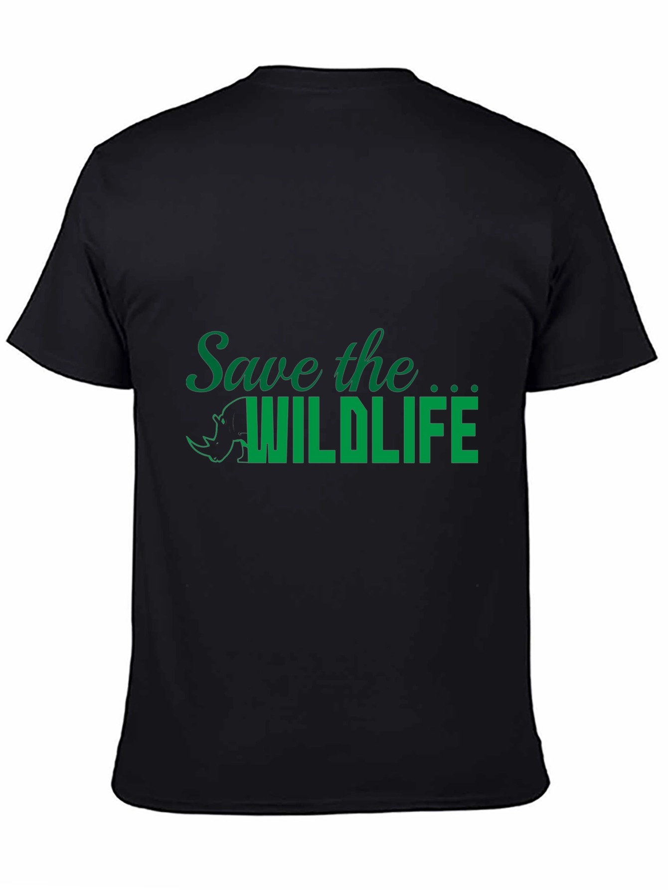 Save the Wildlife Black Graphic Tee