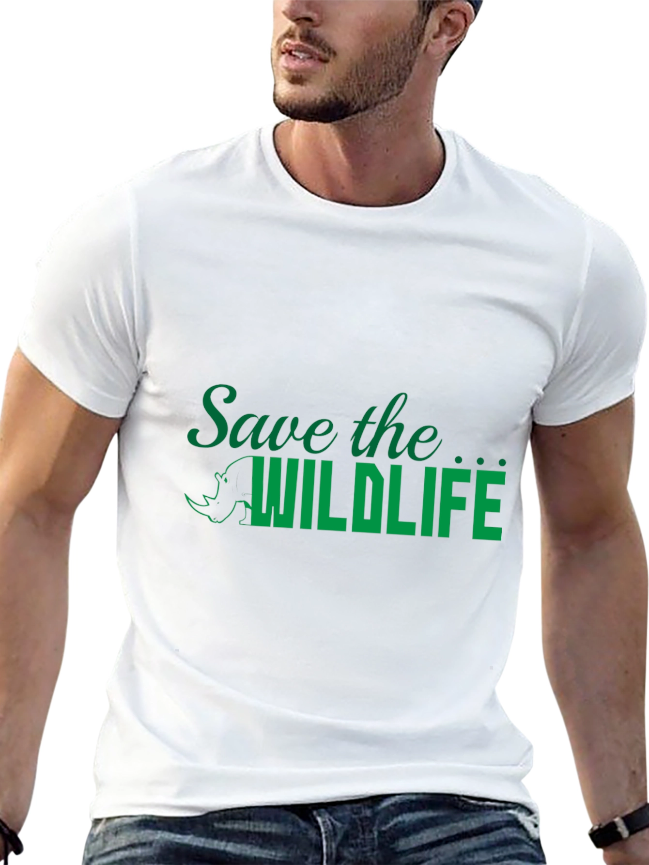 Save the Wildlife Black Graphic Tee