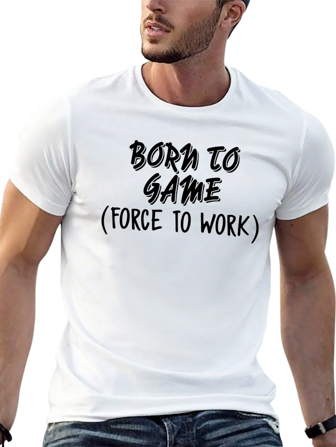 Born to Game T-Shirt - Black Graphic Tee