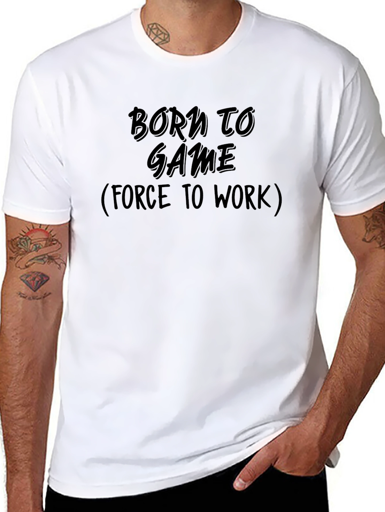 Born to Game T-Shirt - Black Graphic Tee