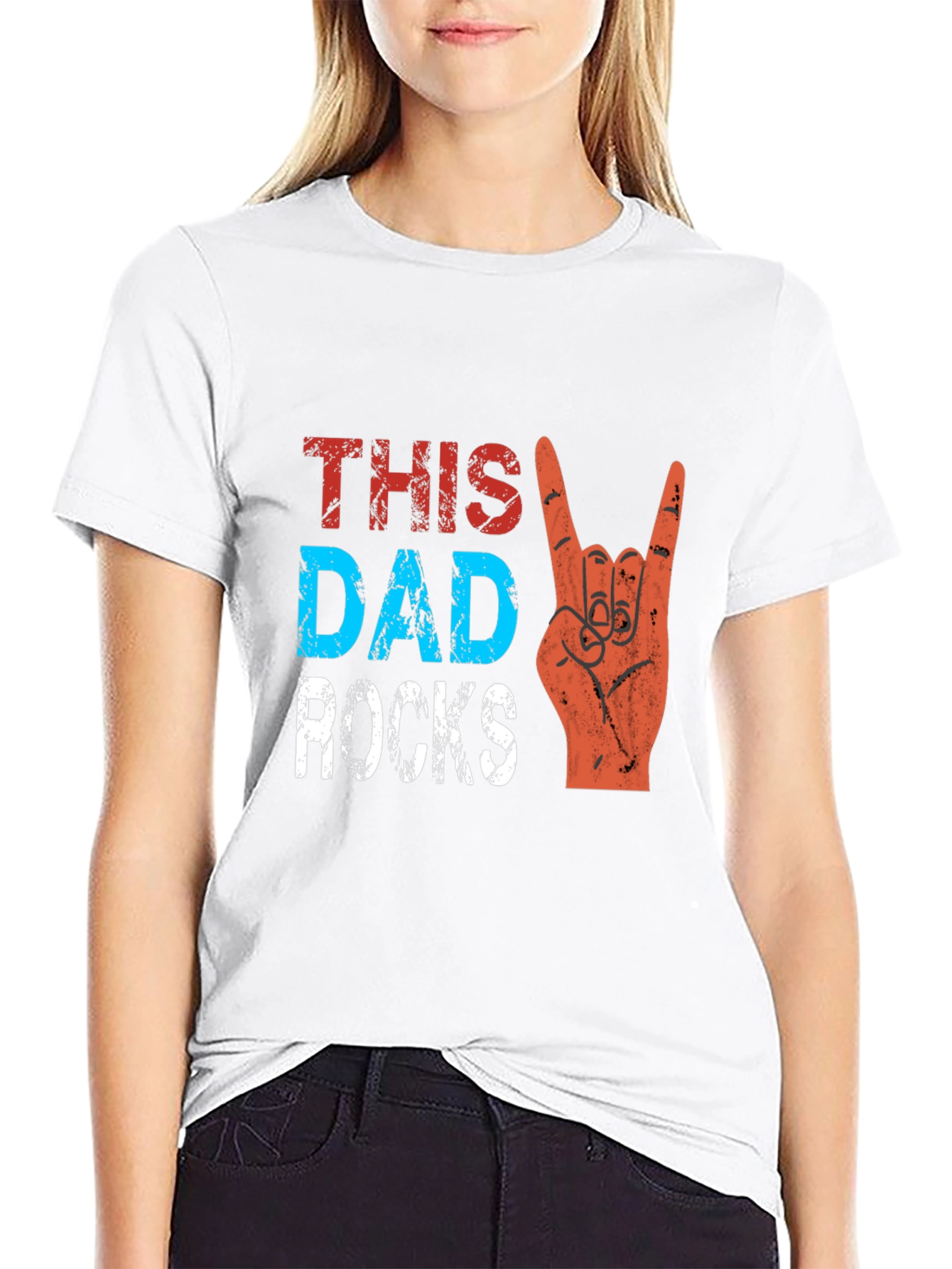 This Dad Rocks T-Shirt - Cool Fathers Day Gift