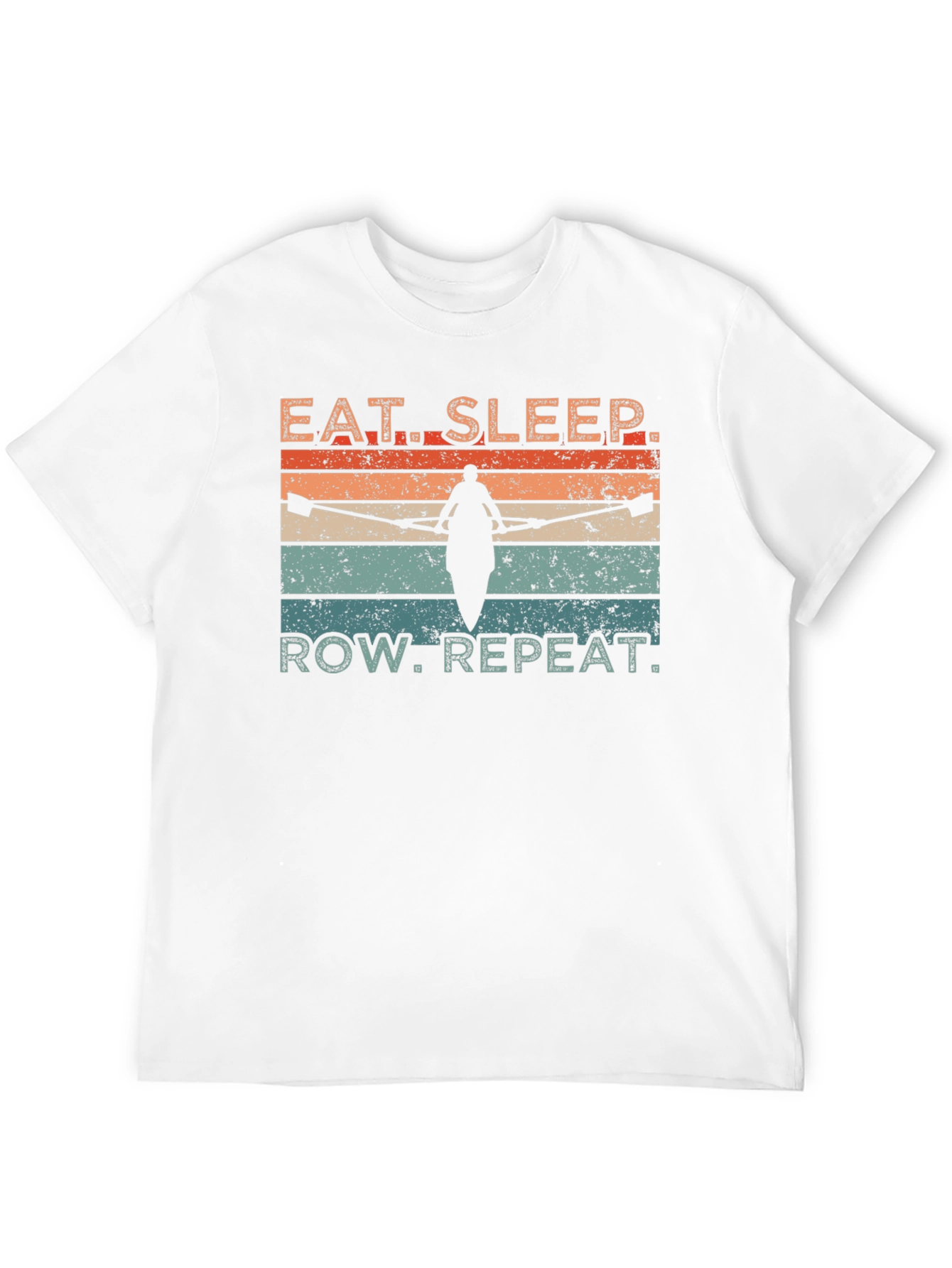 Eat Sleep Row Repeat T-Shirt - Rowing Lovers Tee