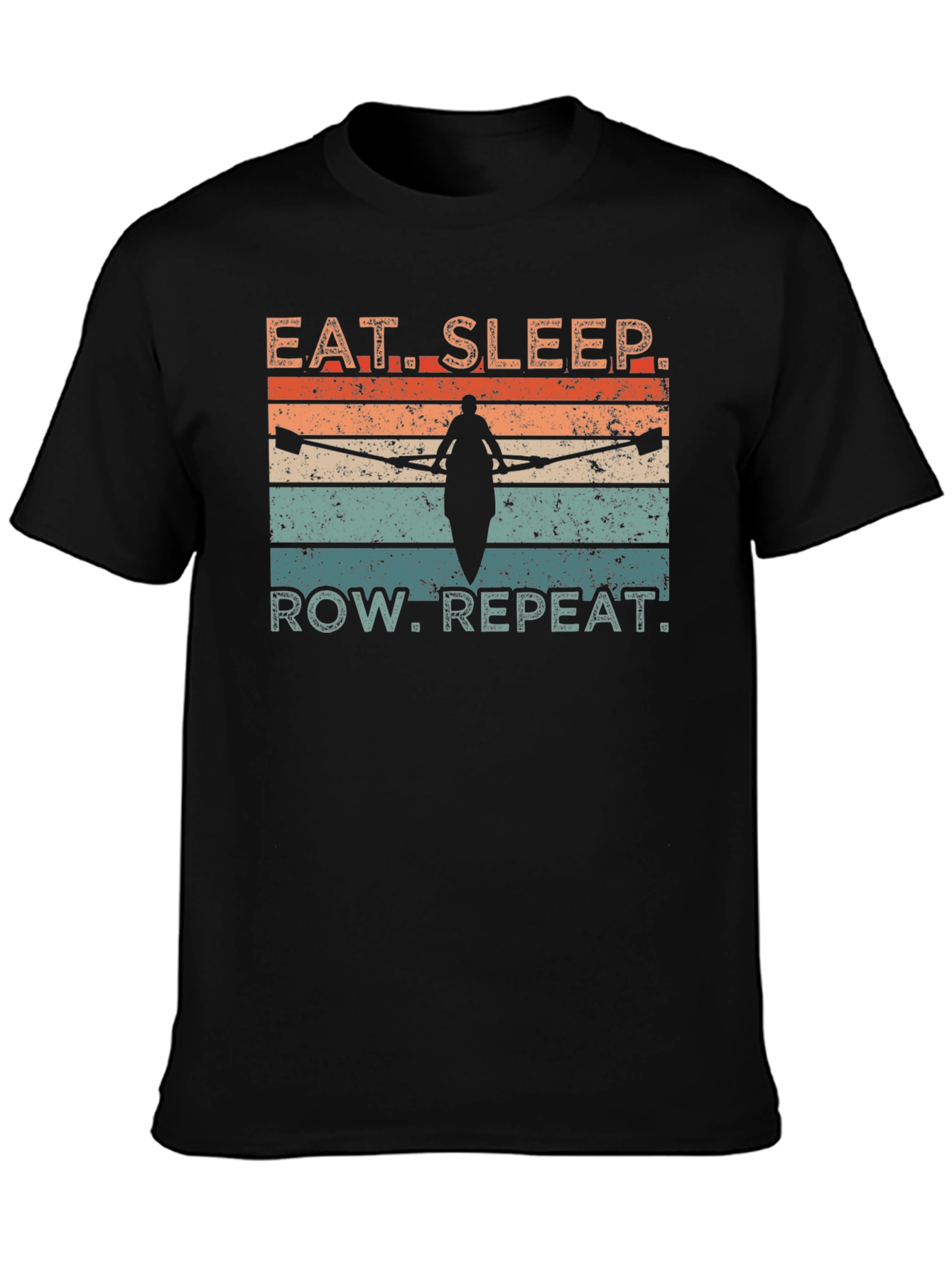 Eat Sleep Row Repeat T-Shirt - Rowing Lovers Tee