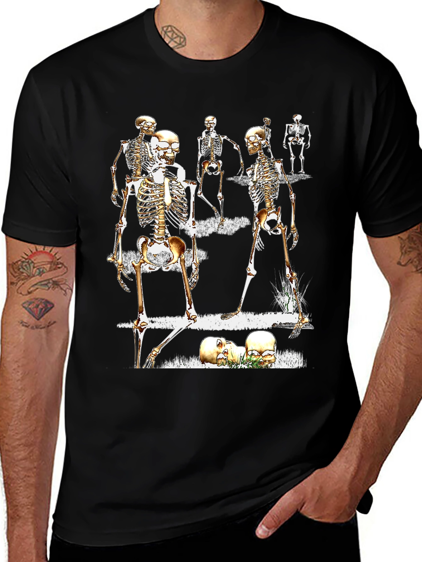 Skeleton Crew Graphic Tee - Halloween Ready!