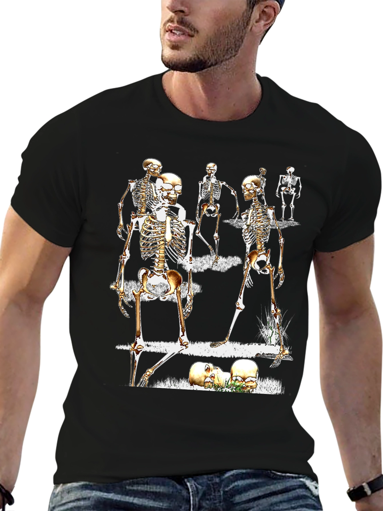 Skeleton Crew Graphic Tee - Halloween Ready!