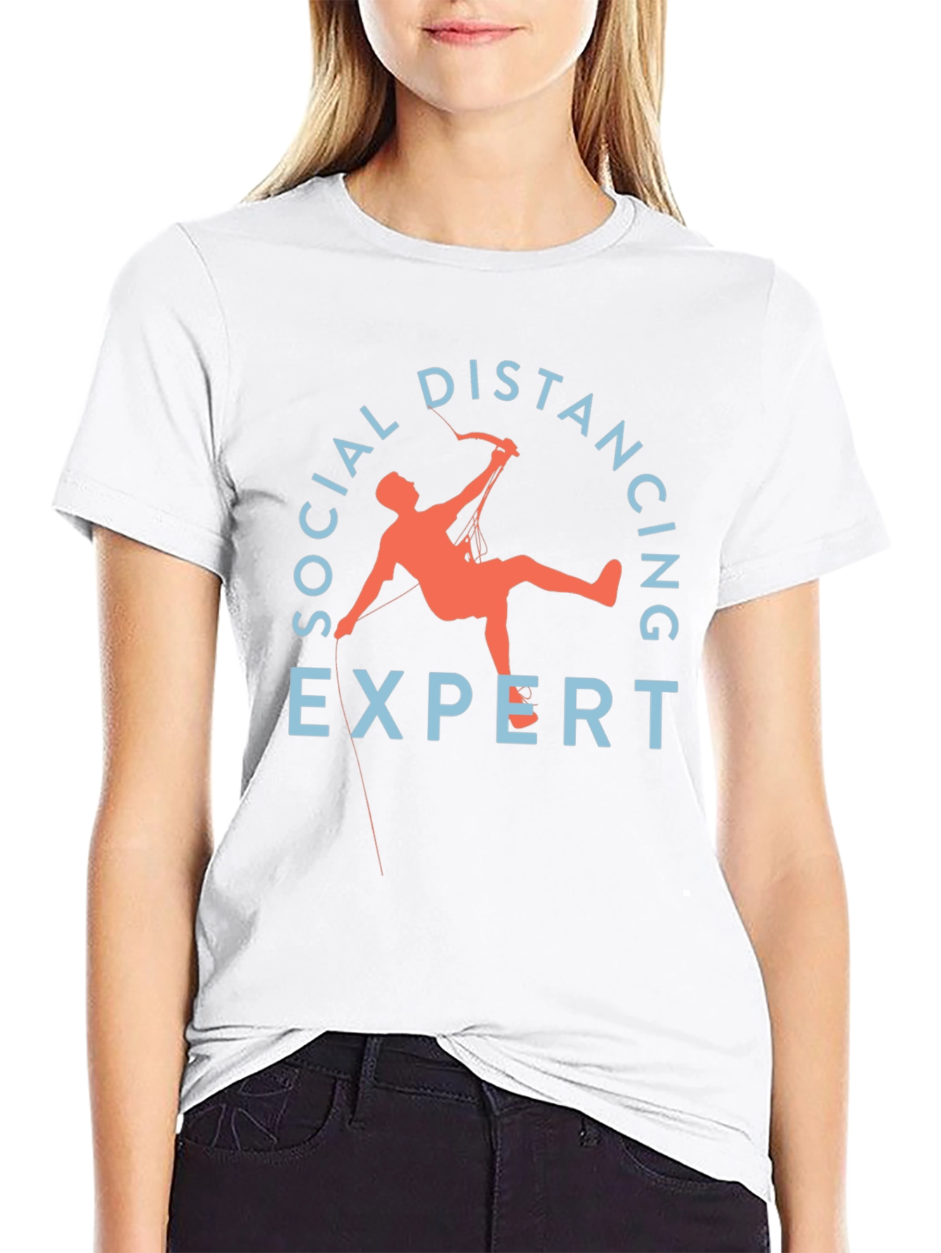 Social Distancing Expert T-Shirt - Funny Climber Tee
