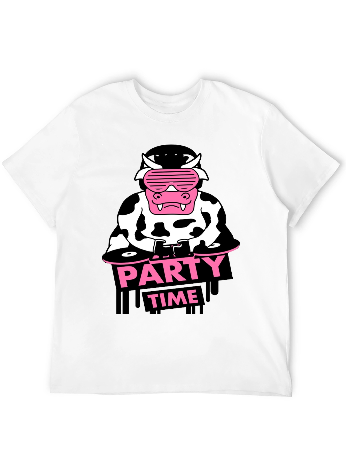 DJ Cow Party Time T-Shirt