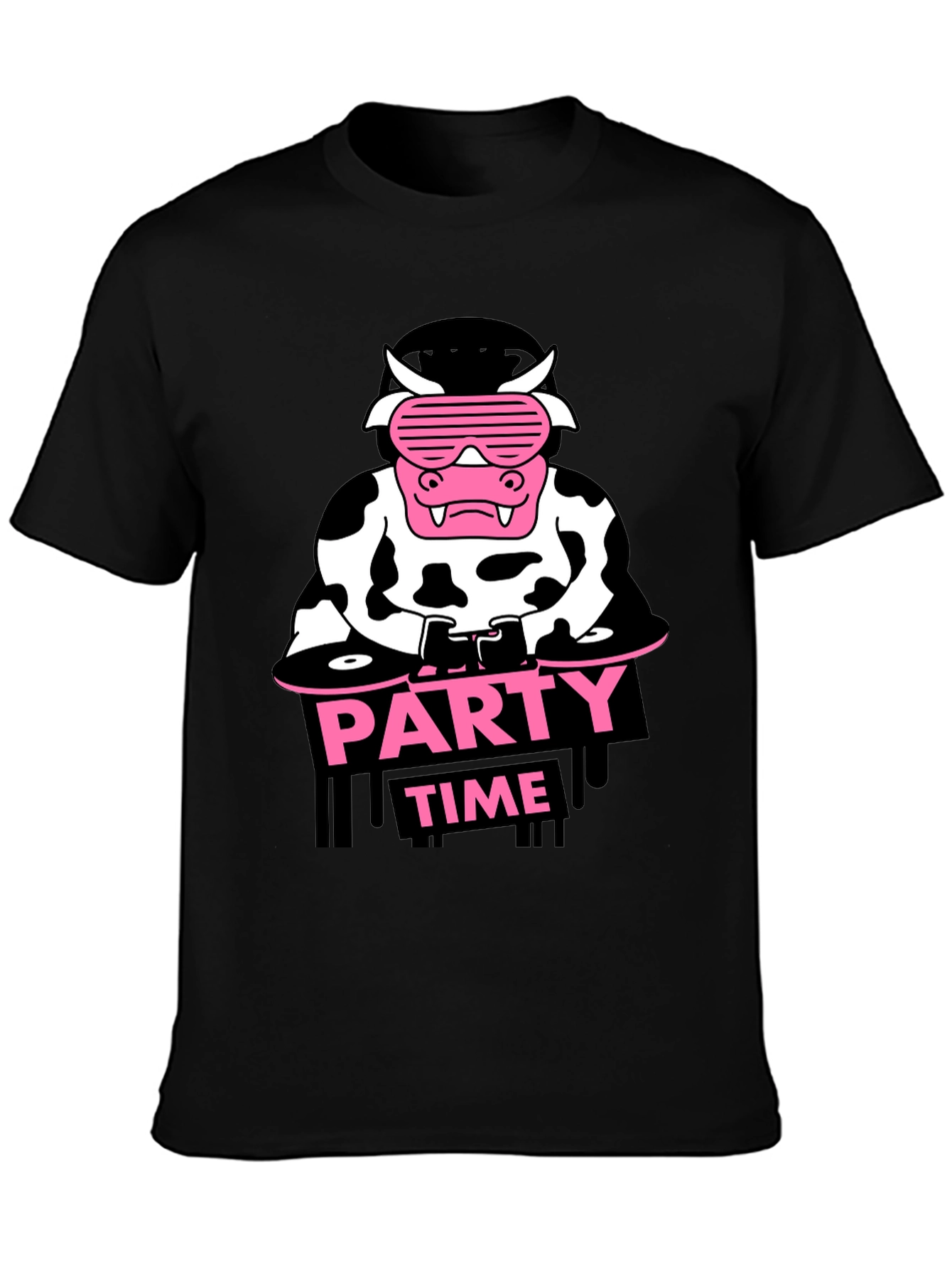 DJ Cow Party Time T-Shirt