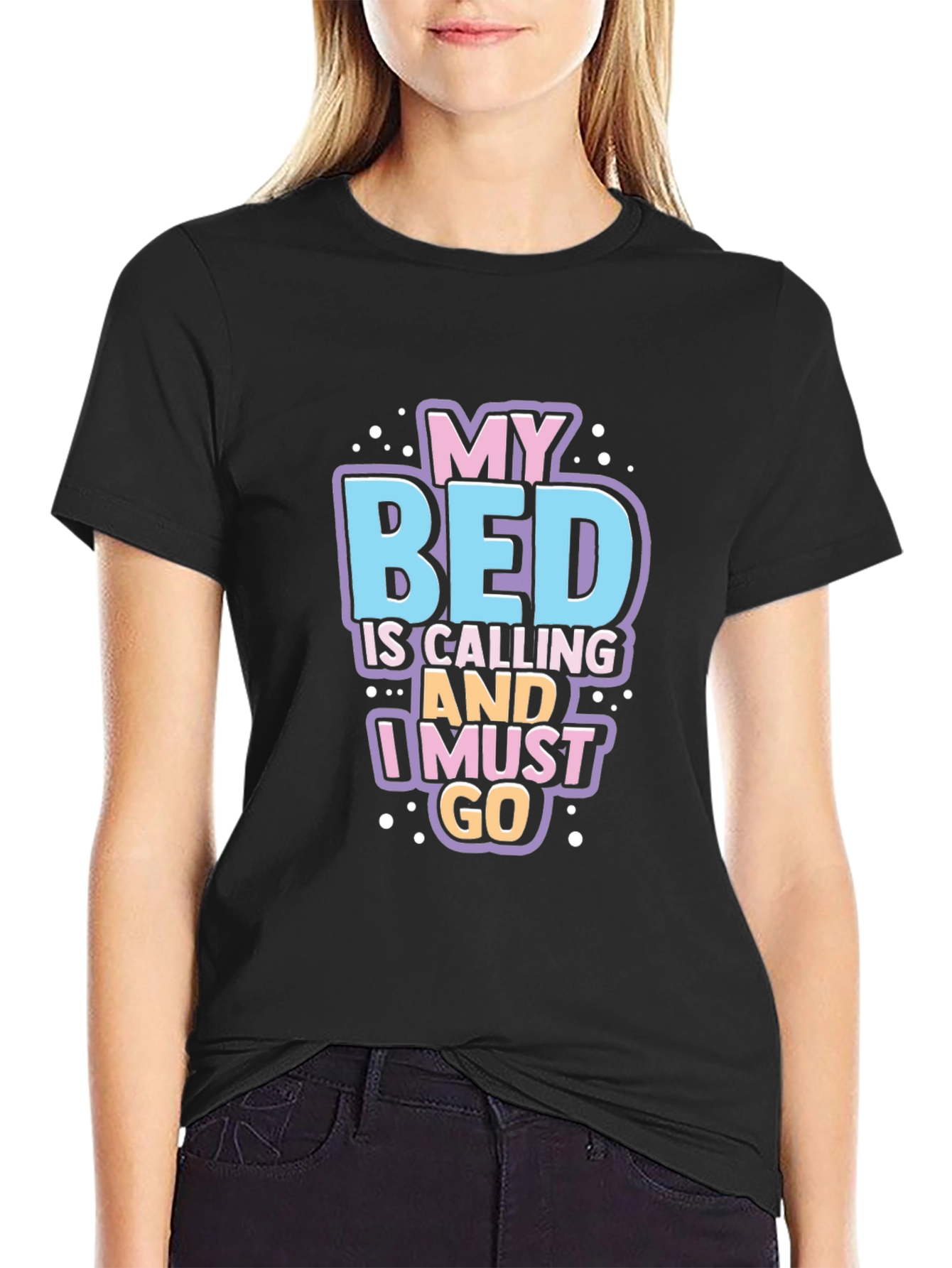 My Bed Is Calling Funny Graphic T-Shirt