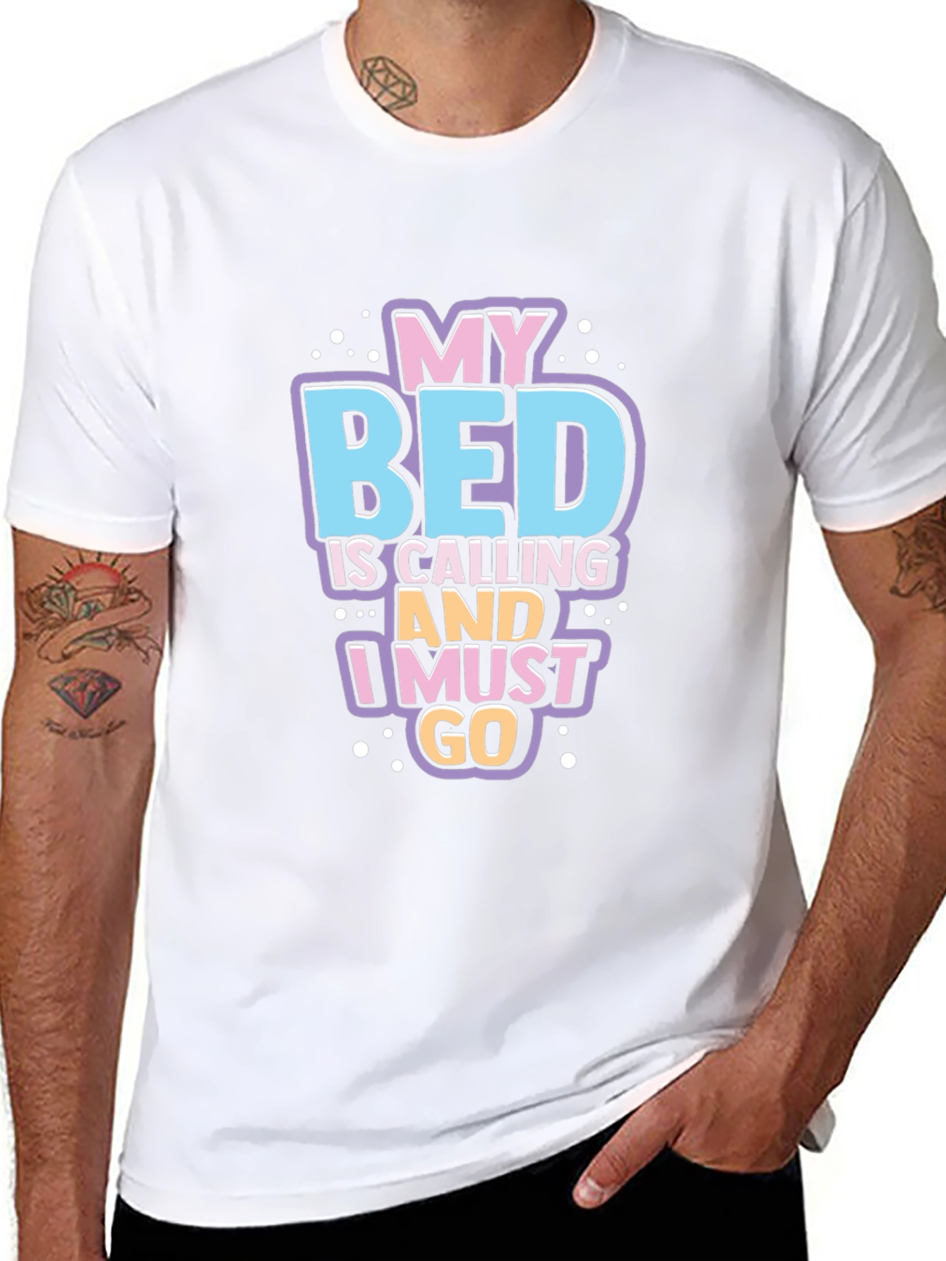 My Bed Is Calling Funny Graphic T-Shirt