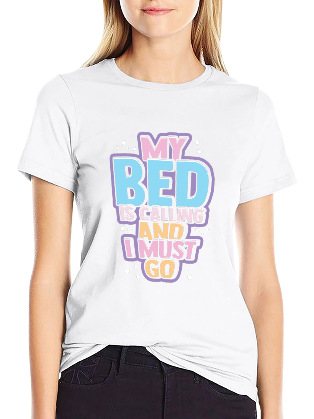 My Bed Is Calling Funny Graphic T-Shirt