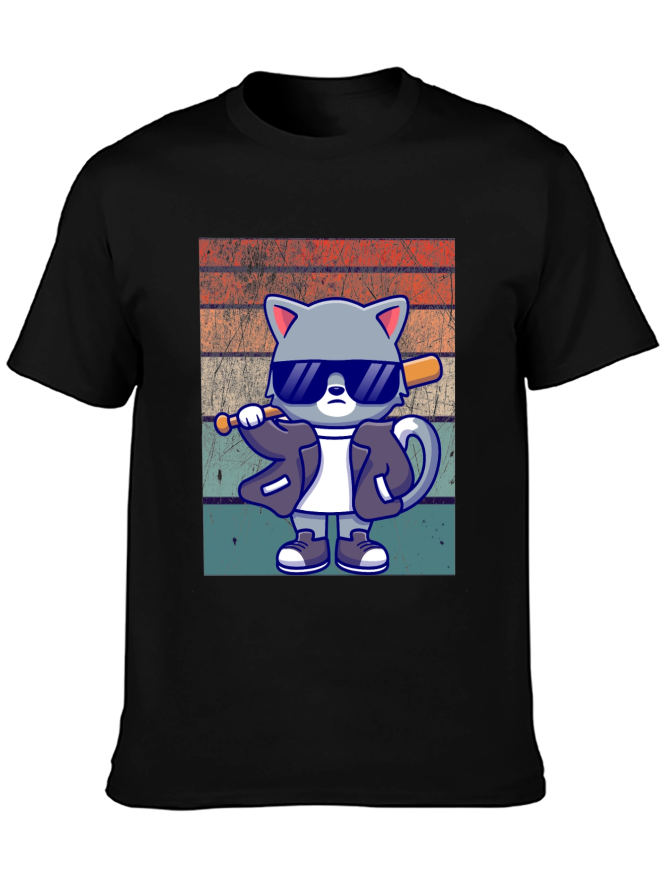 Cool Cat Baseball T-Shirt