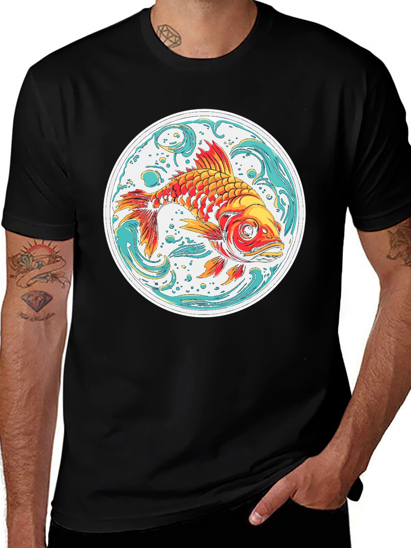 Koi Fish Graphic Tee - Unique Design