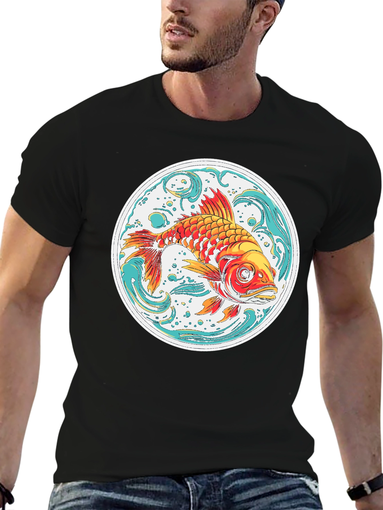 Koi Fish Graphic Tee - Unique Design
