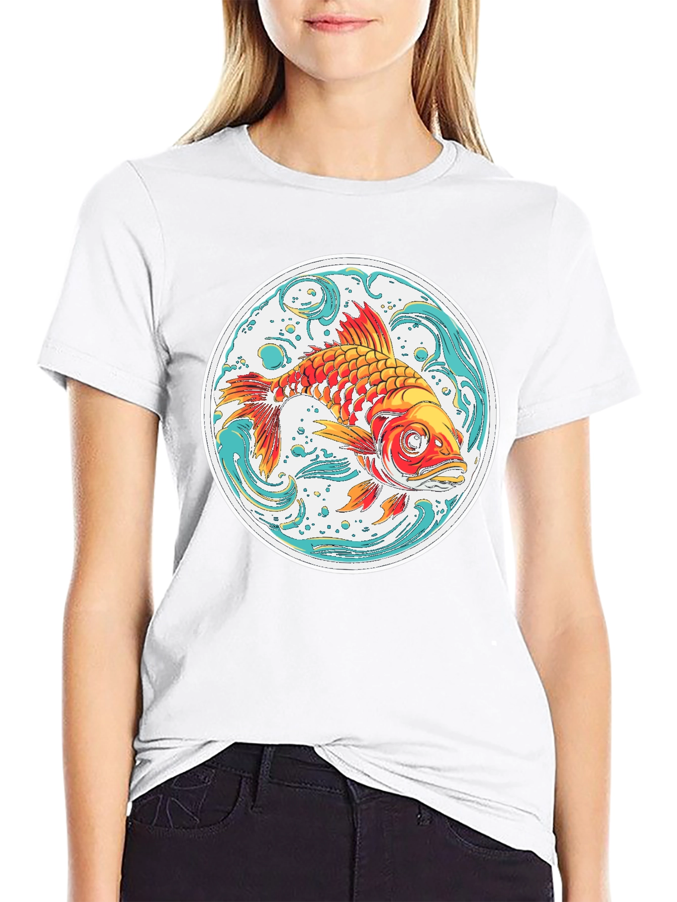 Koi Fish Graphic Tee - Unique Design
