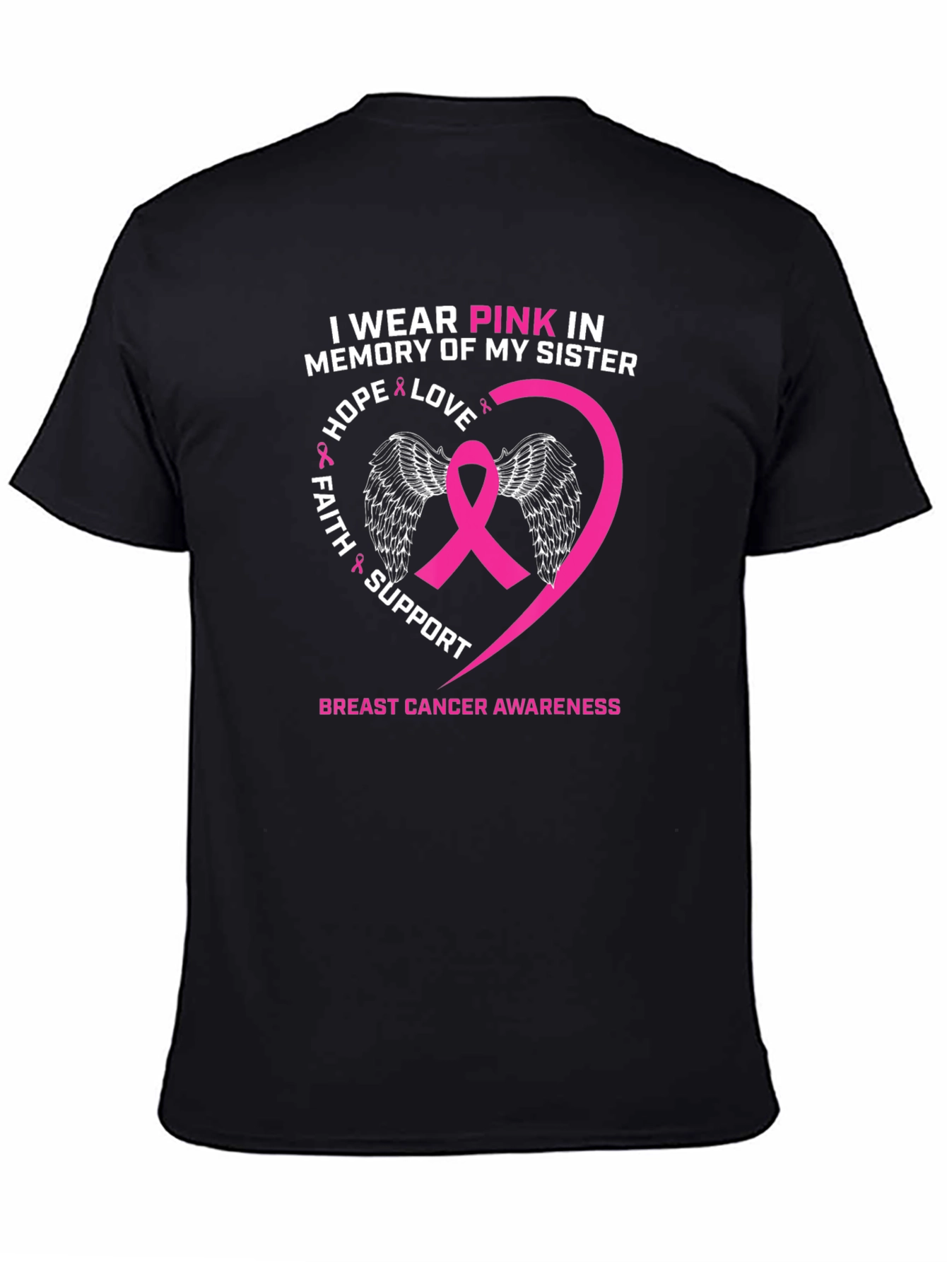 Pink Ribbon Breast Cancer Awareness T-Shirt