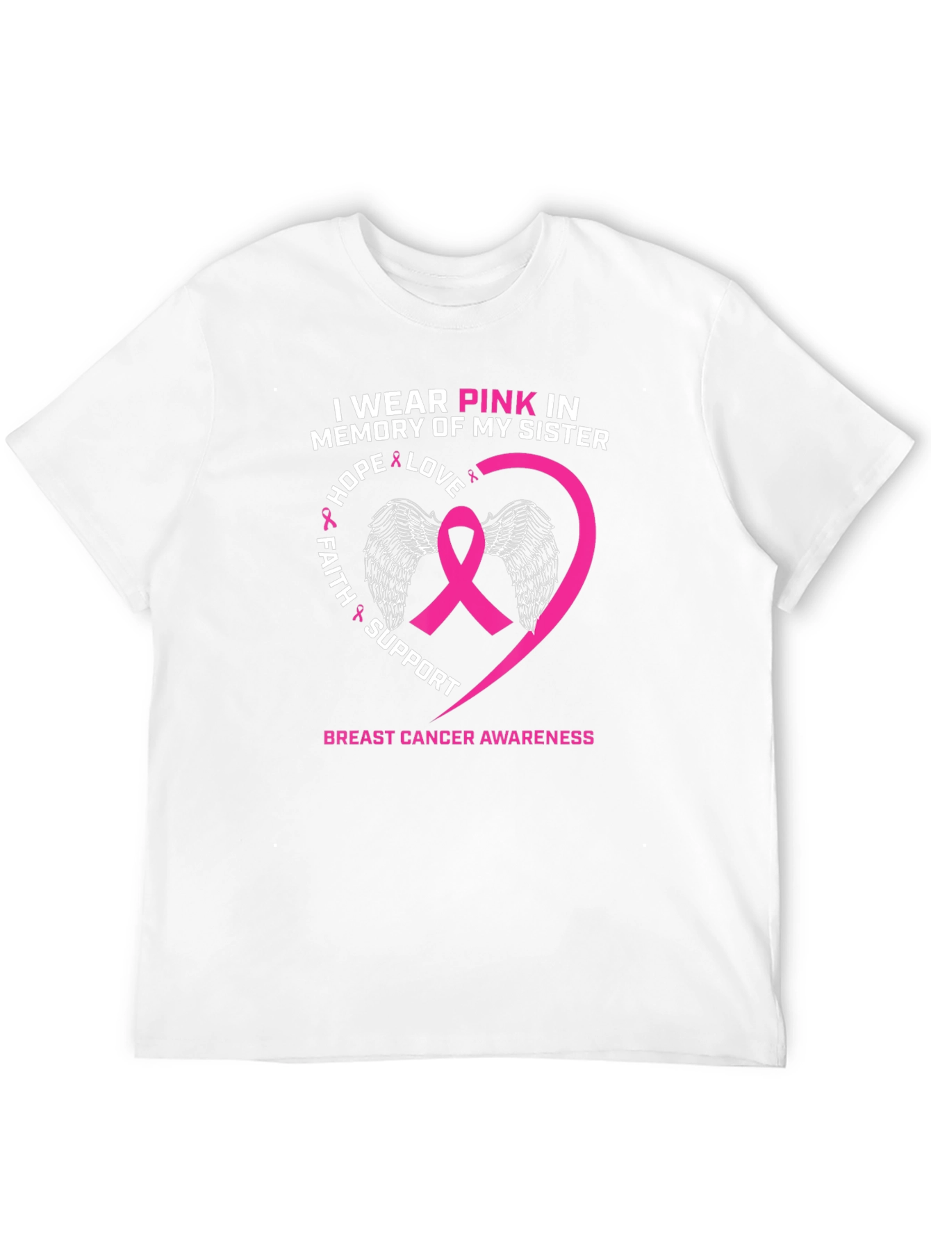 Pink Ribbon Breast Cancer Awareness T-Shirt