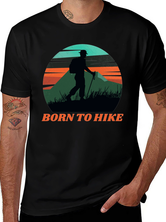 Born To Hike Graphic Tee | Mountain Adventure Shirt