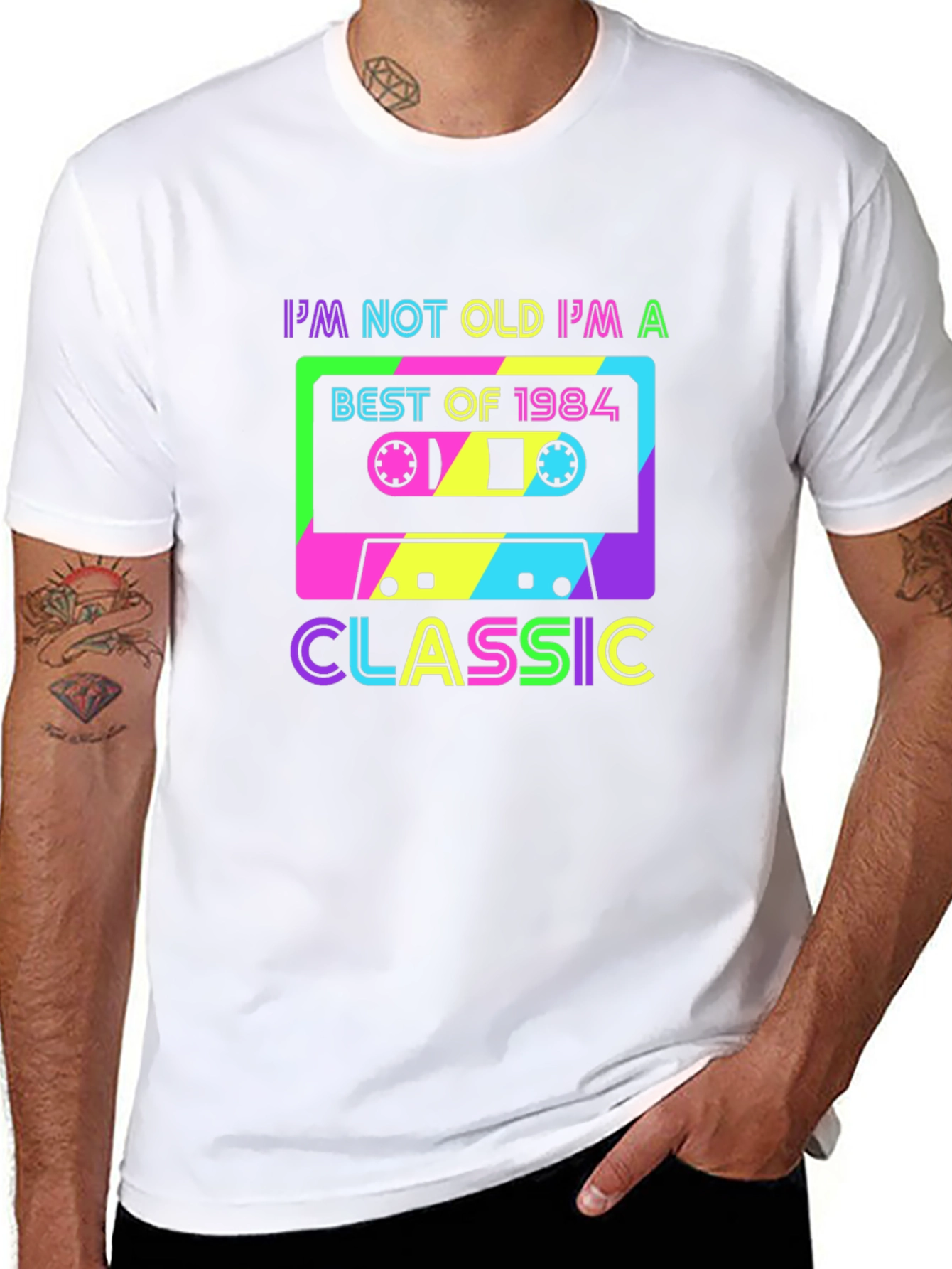 Retro 1984 Cassette Tape T-Shirt - Classic Birthday Gift