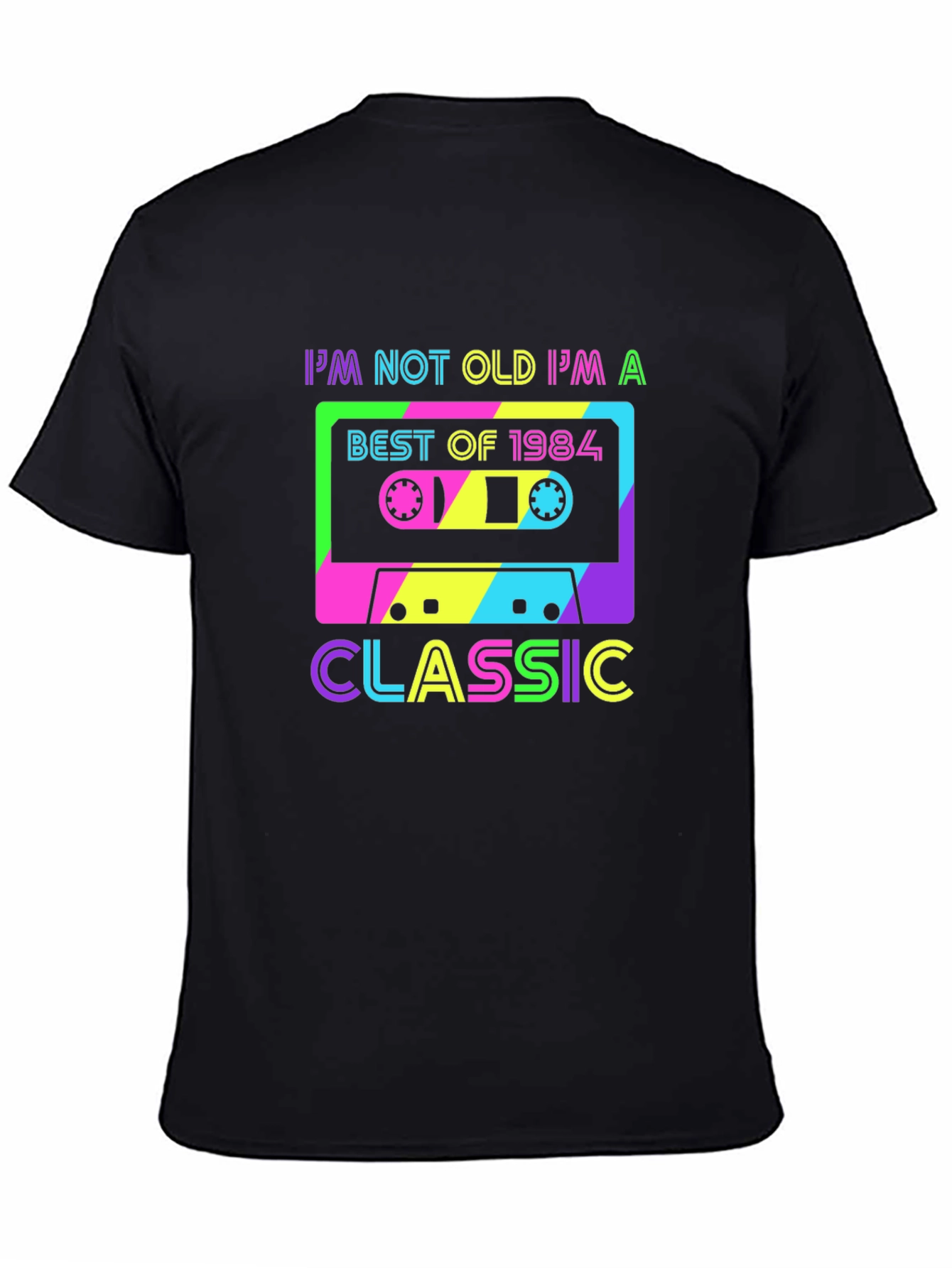 Retro 1984 Cassette Tape T-Shirt - Classic Birthday Gift