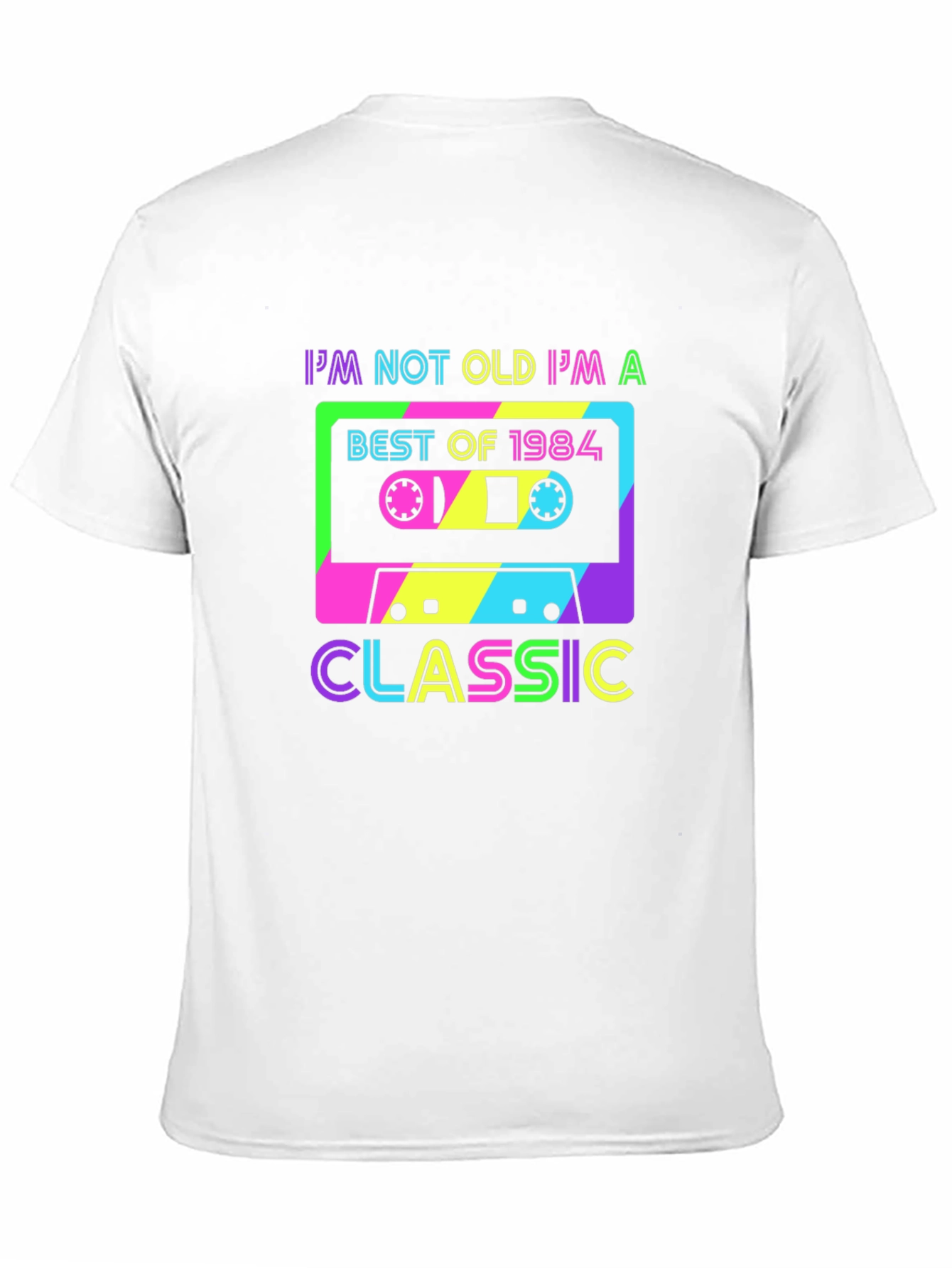 Retro 1984 Cassette Tape T-Shirt - Classic Birthday Gift