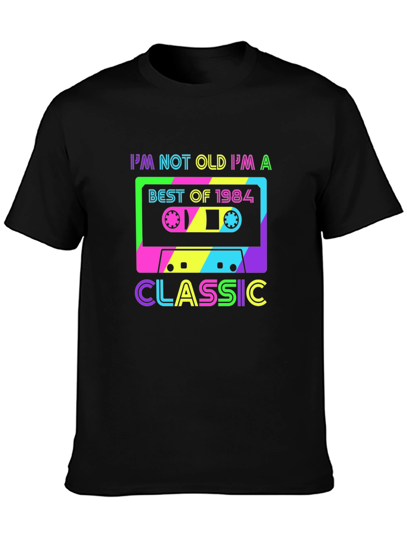 Retro 1984 Cassette Tape T-Shirt - Classic Birthday Gift