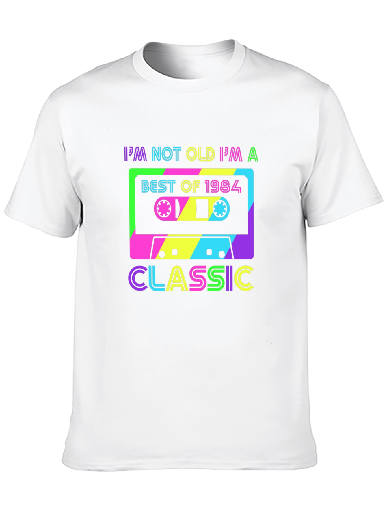 Retro 1984 Cassette Tape T-Shirt - Classic Birthday Gift