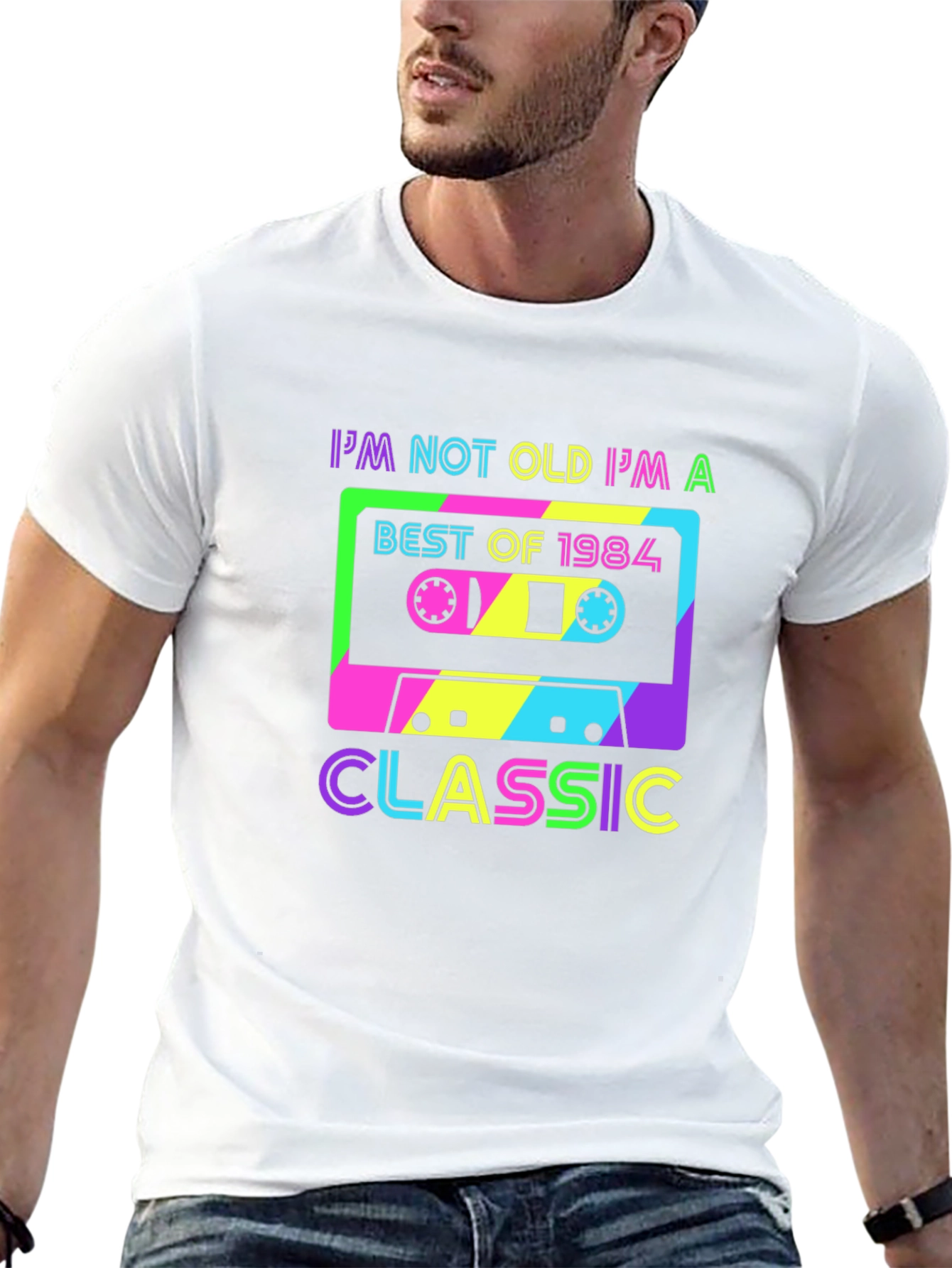 Retro 1984 Cassette Tape T-Shirt - Classic Birthday Gift