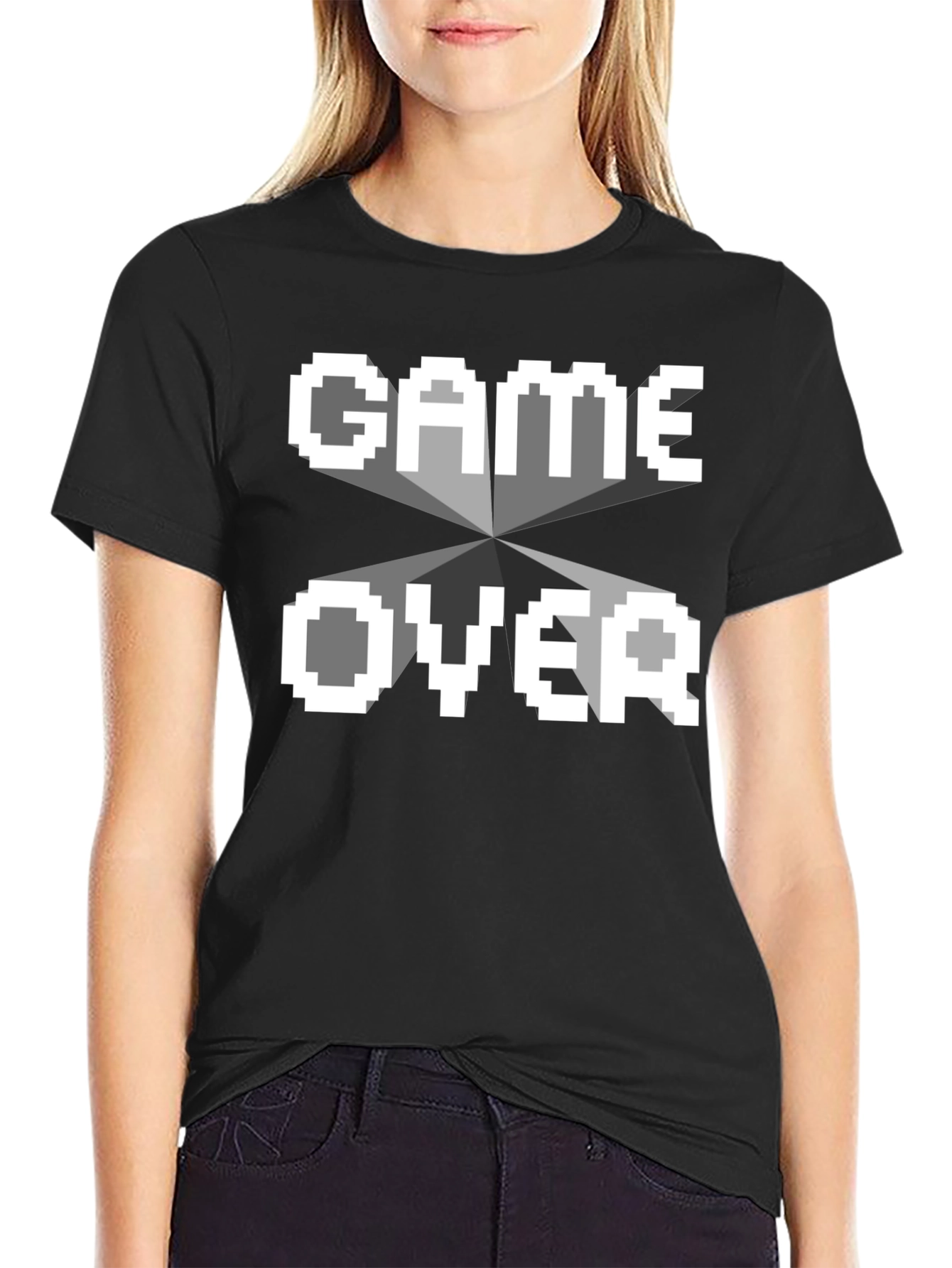 Game Over T-Shirt - Pixelated Retro Gamer Tee