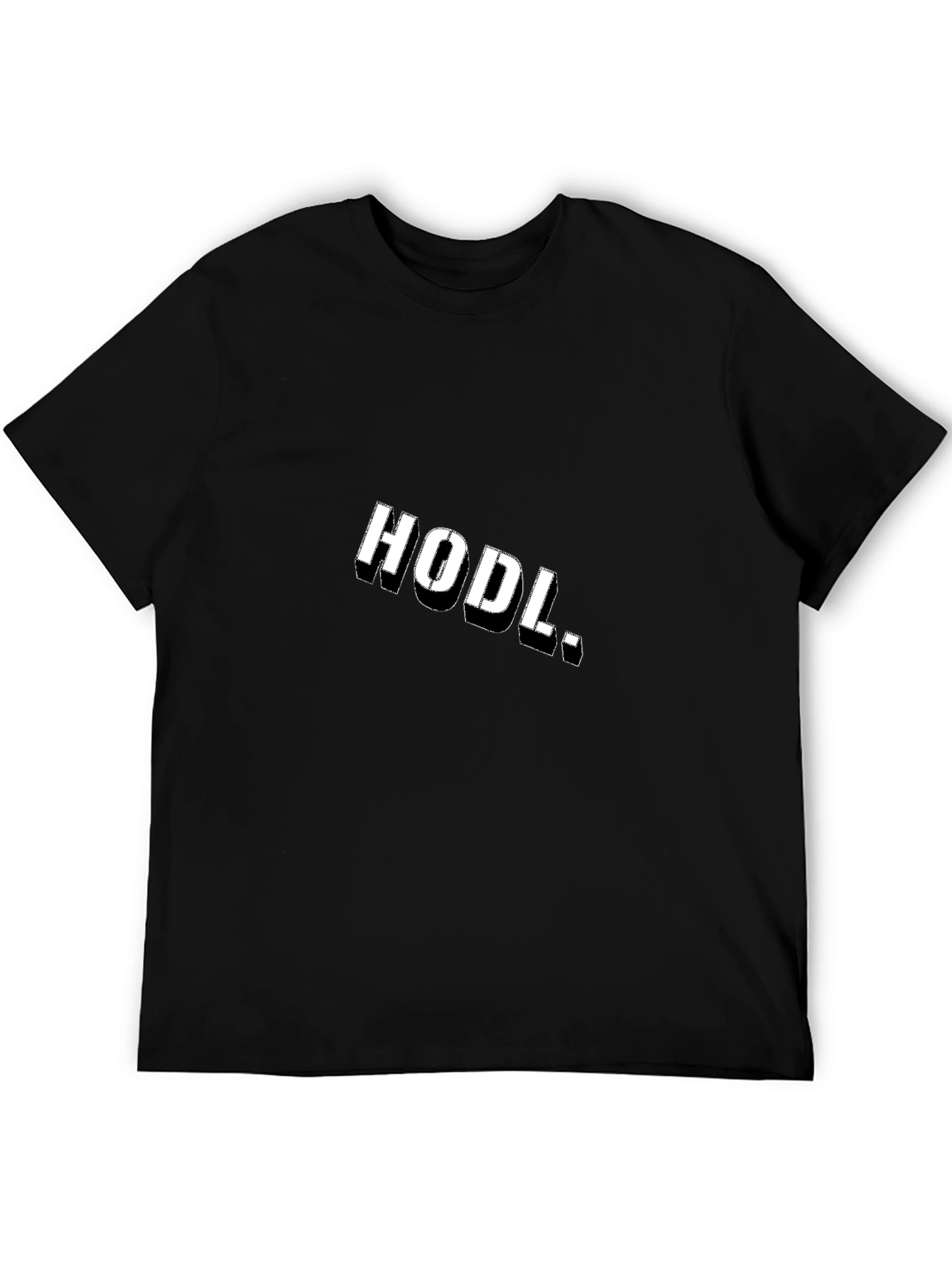 HODL Crypto Black T-Shirt - Bold Investment Style
