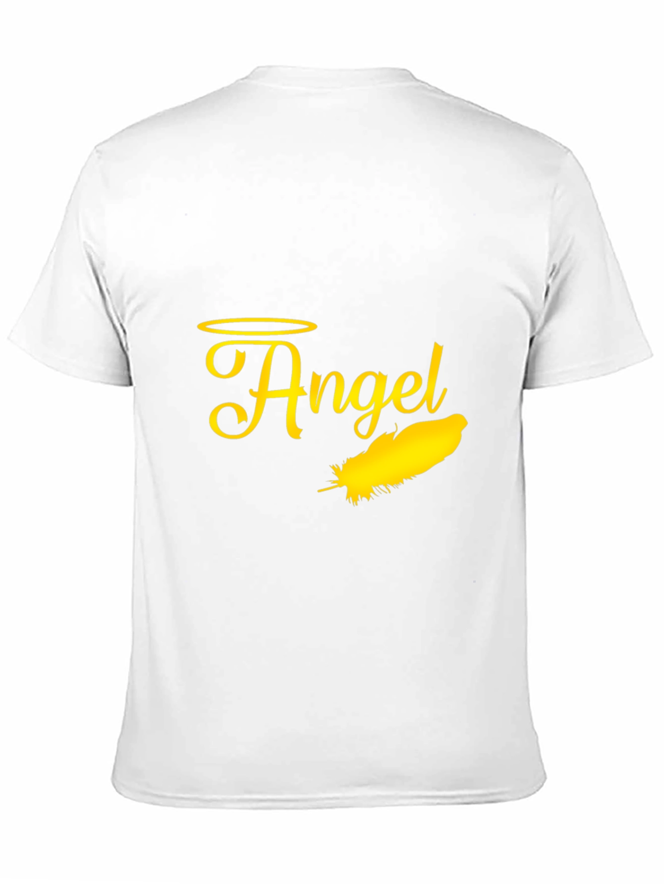Angel Feather Graphic Black T-Shirt