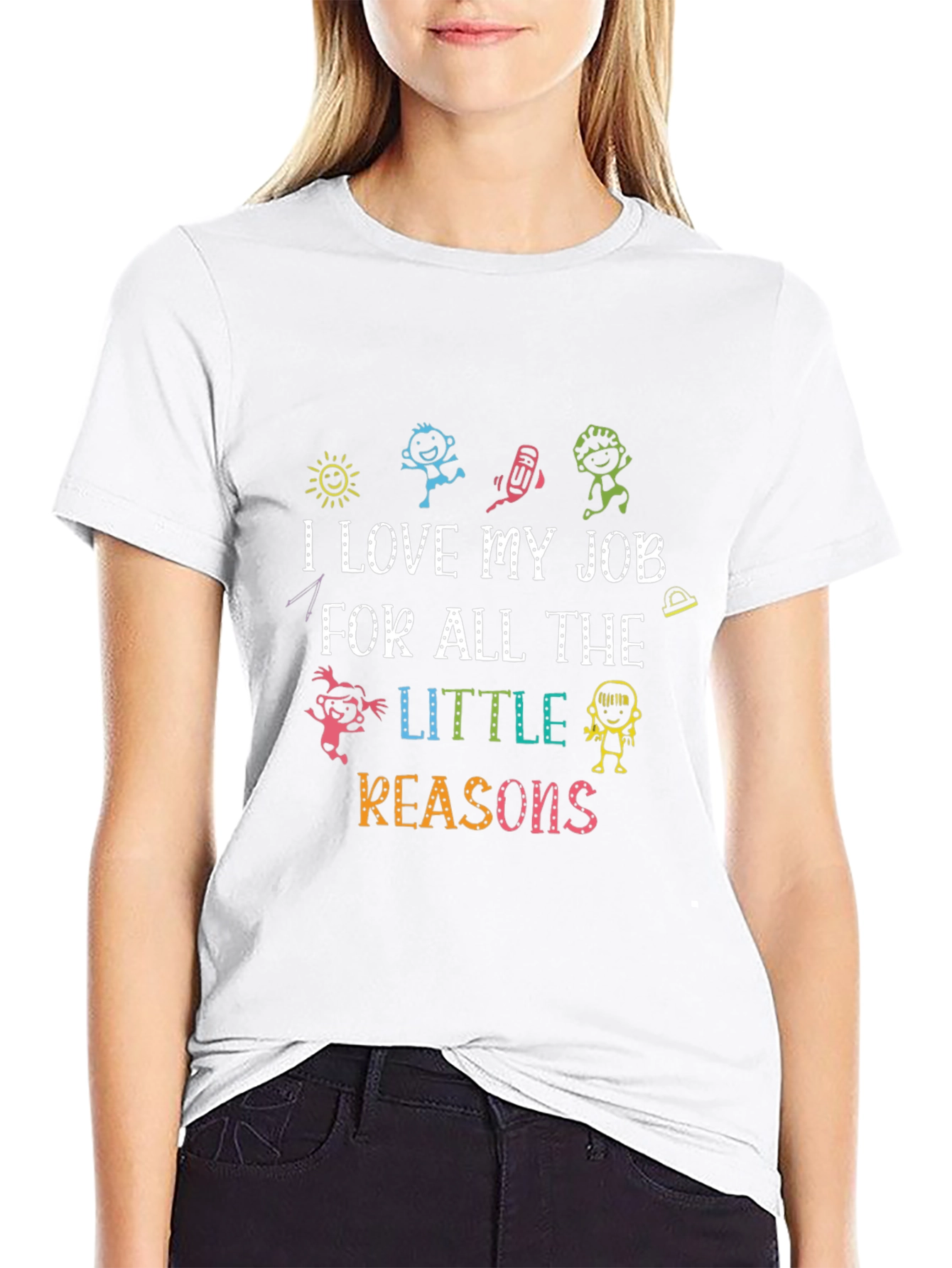 I Love My Job Teacher Graphic T-Shirt