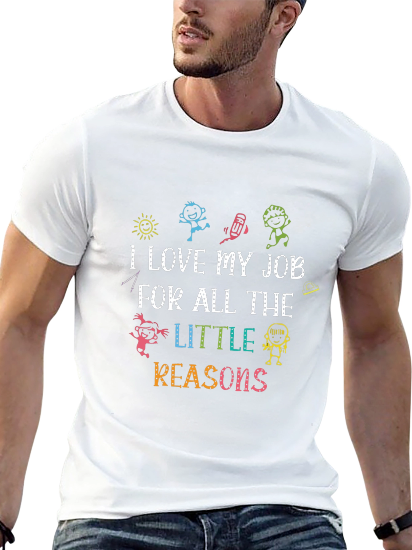 I Love My Job Teacher Graphic T-Shirt