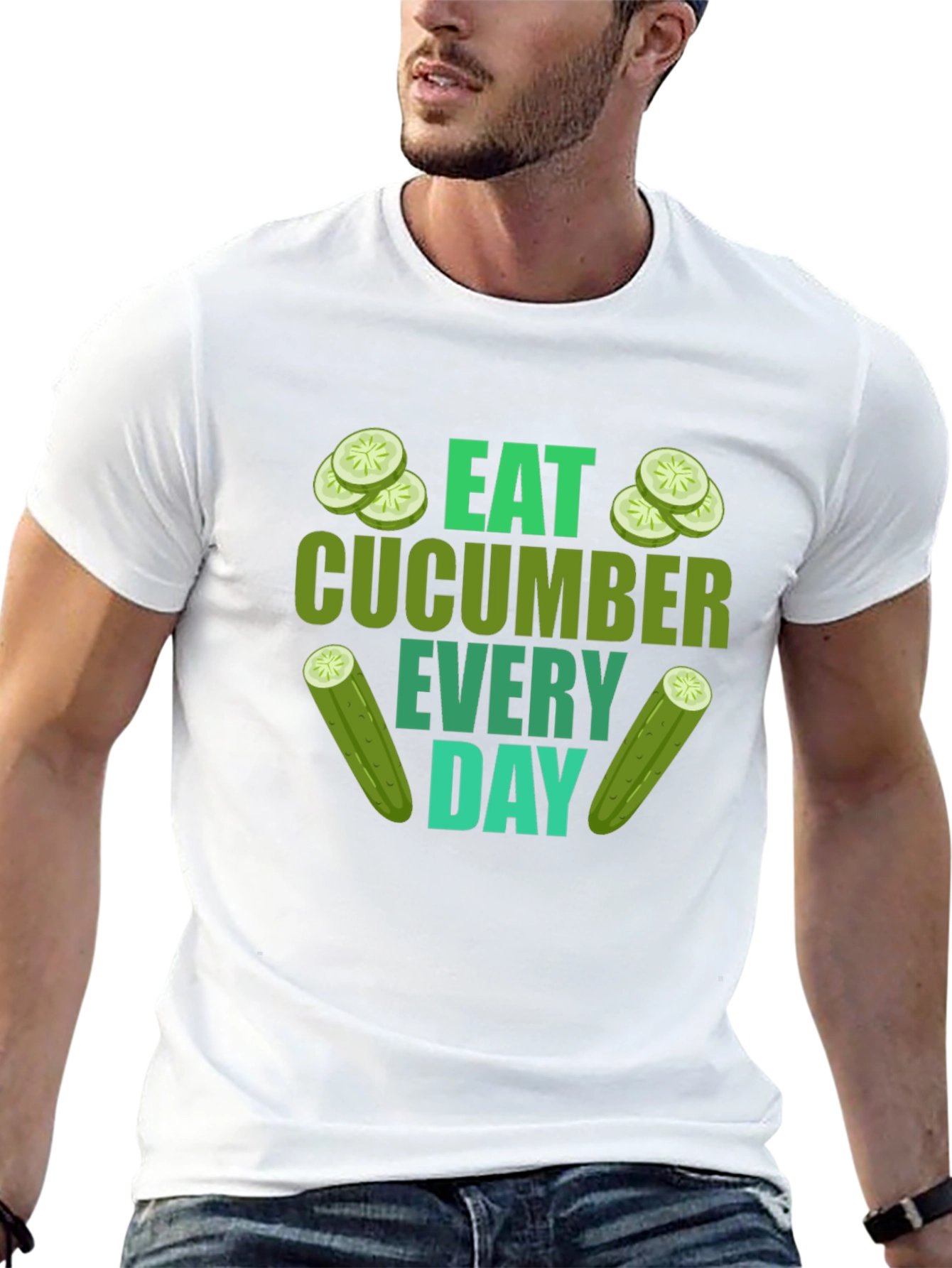 Eat Cucumber Everyday Graphic T-Shirt
