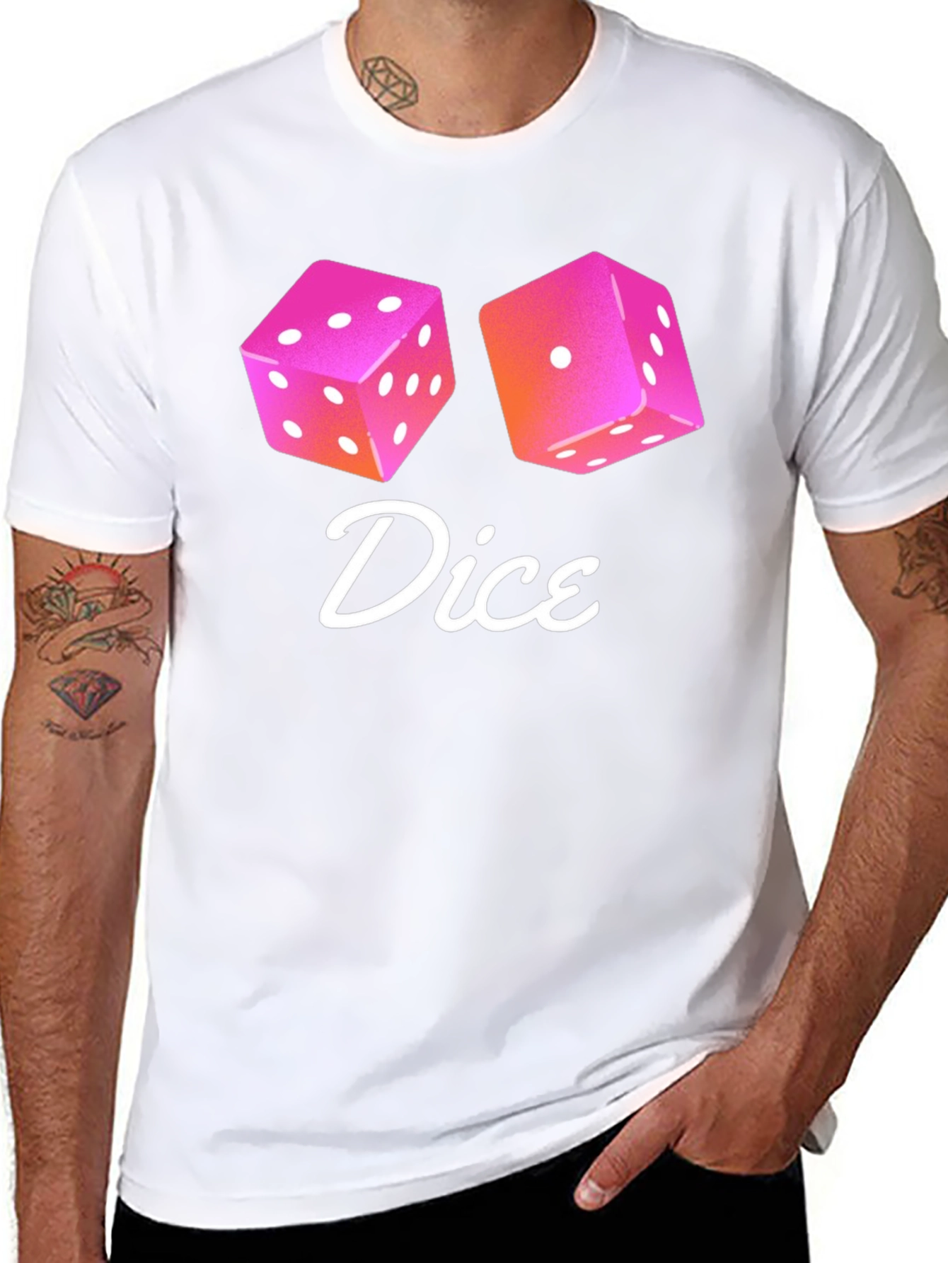 Dice Graphic T-Shirt - Lucky Roll Style