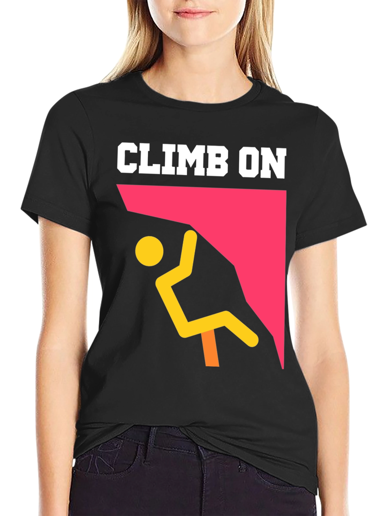 Climb On Graphic T-Shirt - Rock Climbing Tee