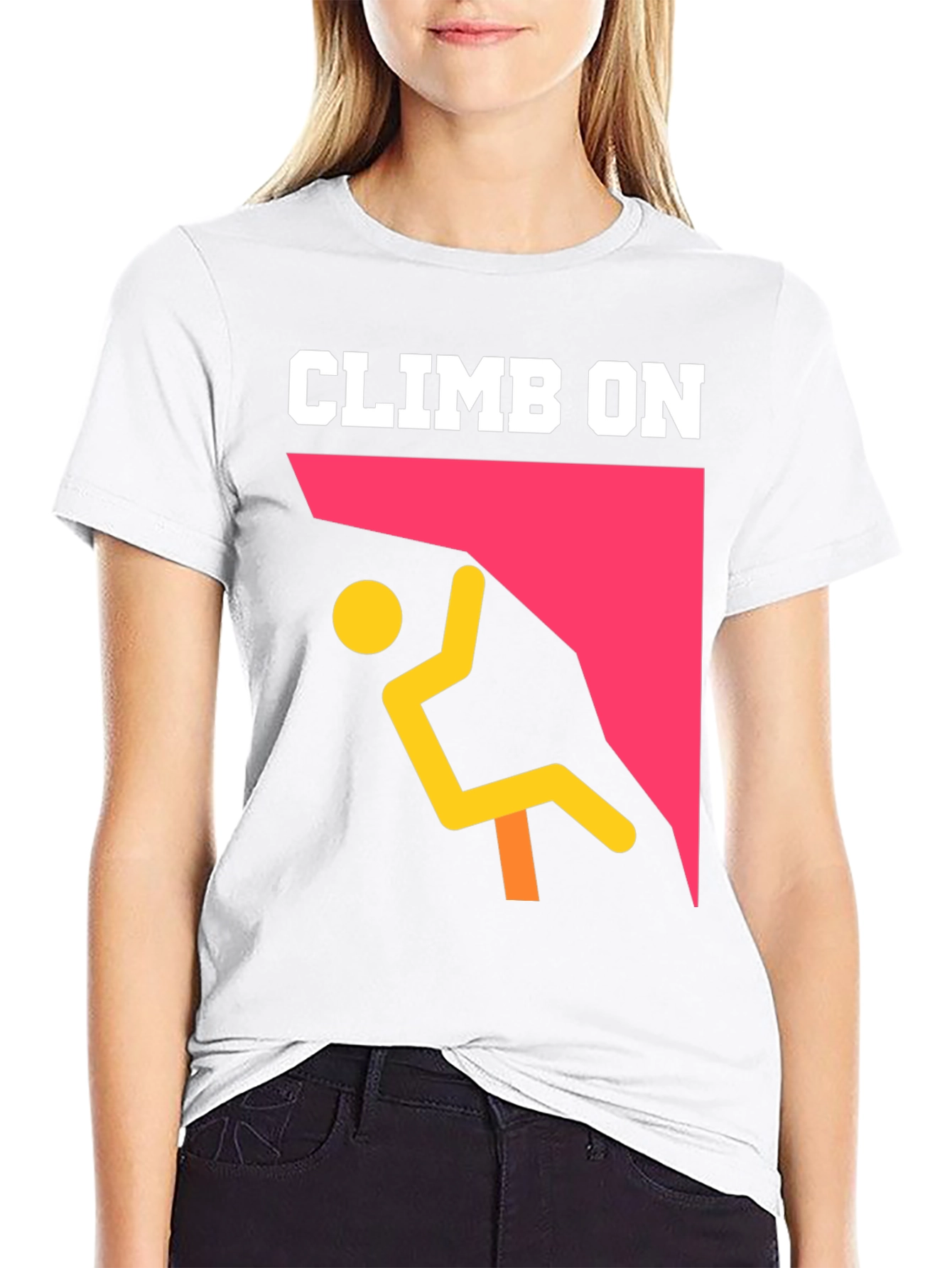 Climb On Graphic T-Shirt - Rock Climbing Tee