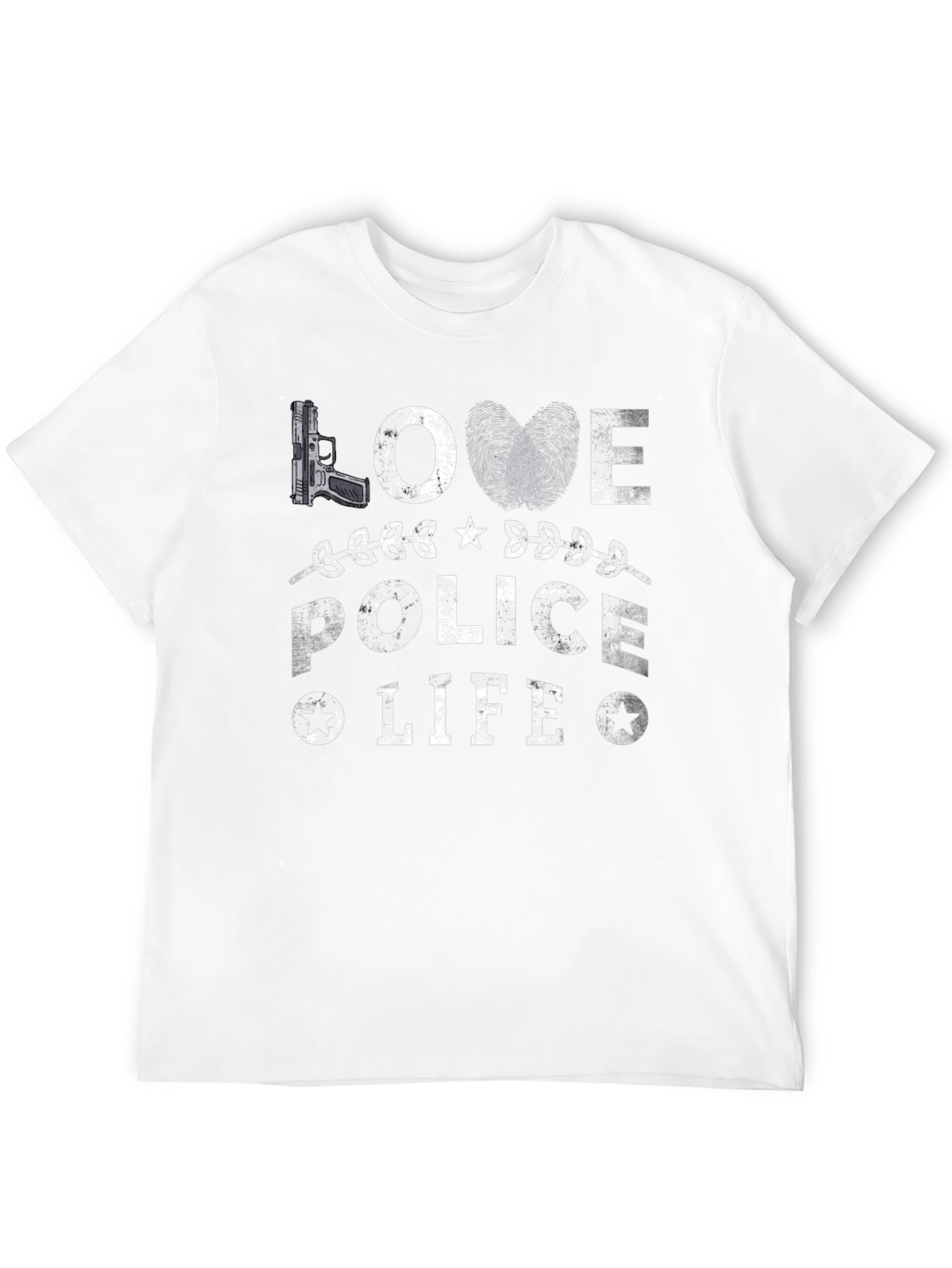 Love Police Life T-Shirt - Black