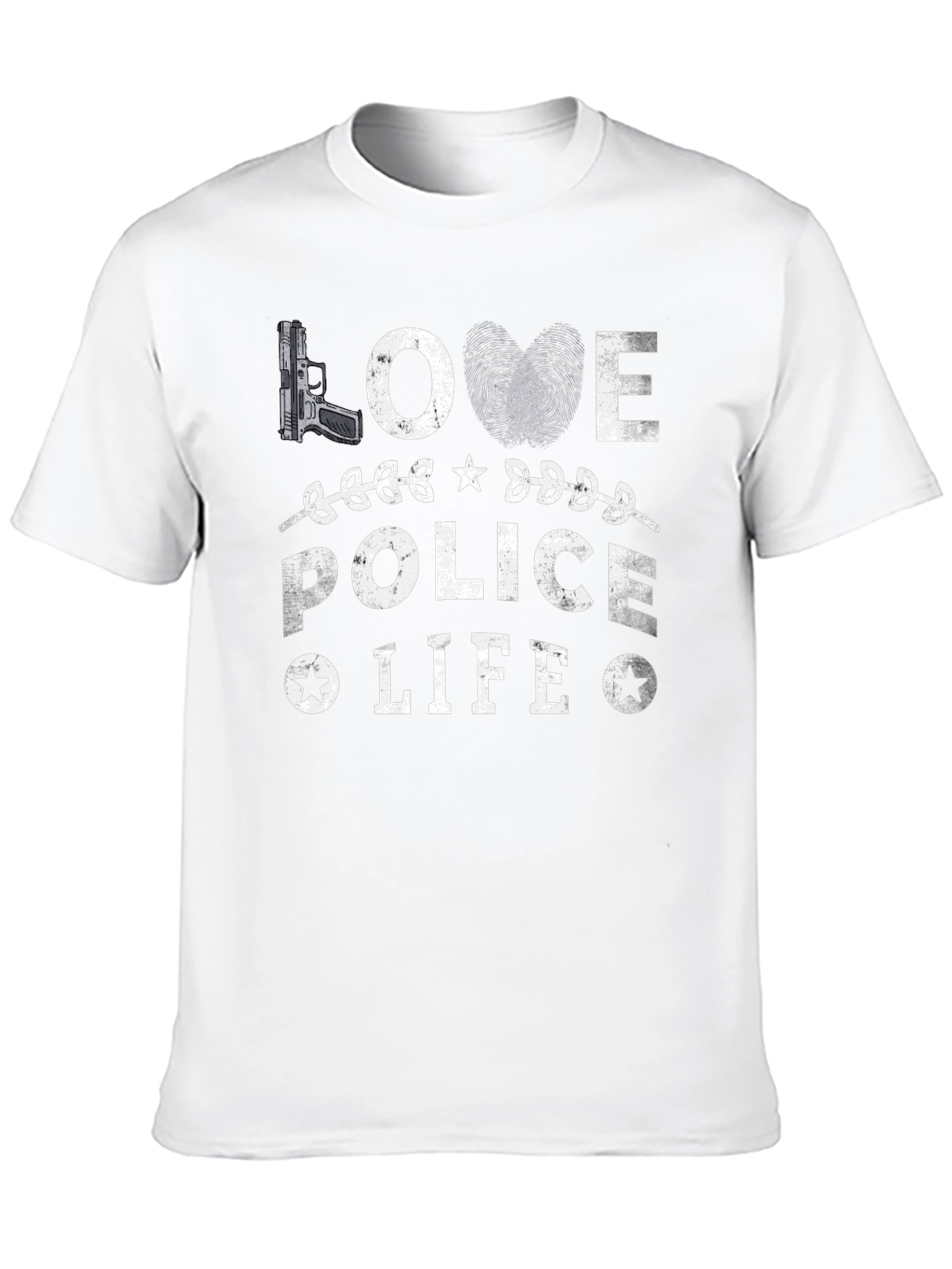 Love Police Life T-Shirt - Black