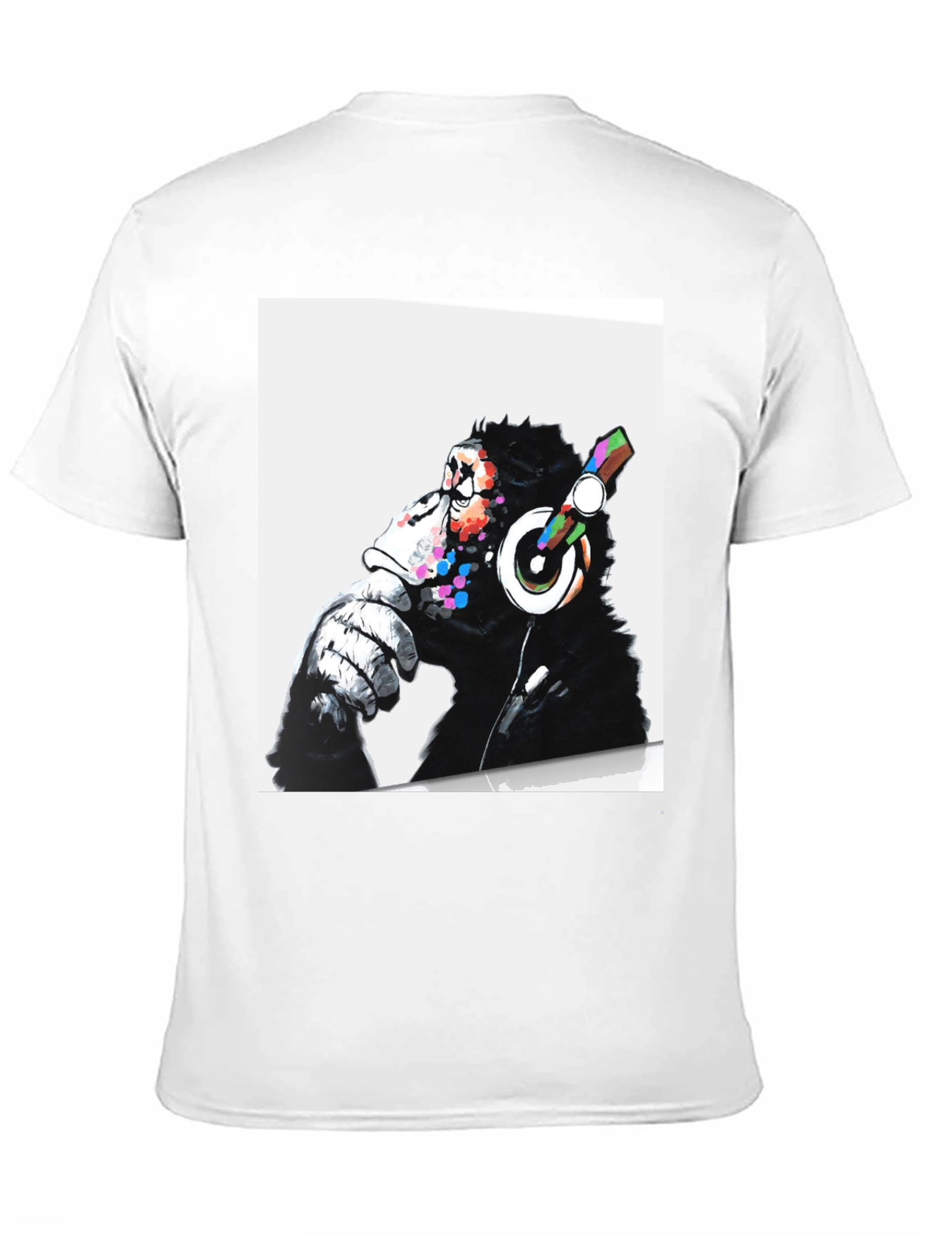 Cool Ape DJ Graphic Tee - Black Cotton T-Shirt