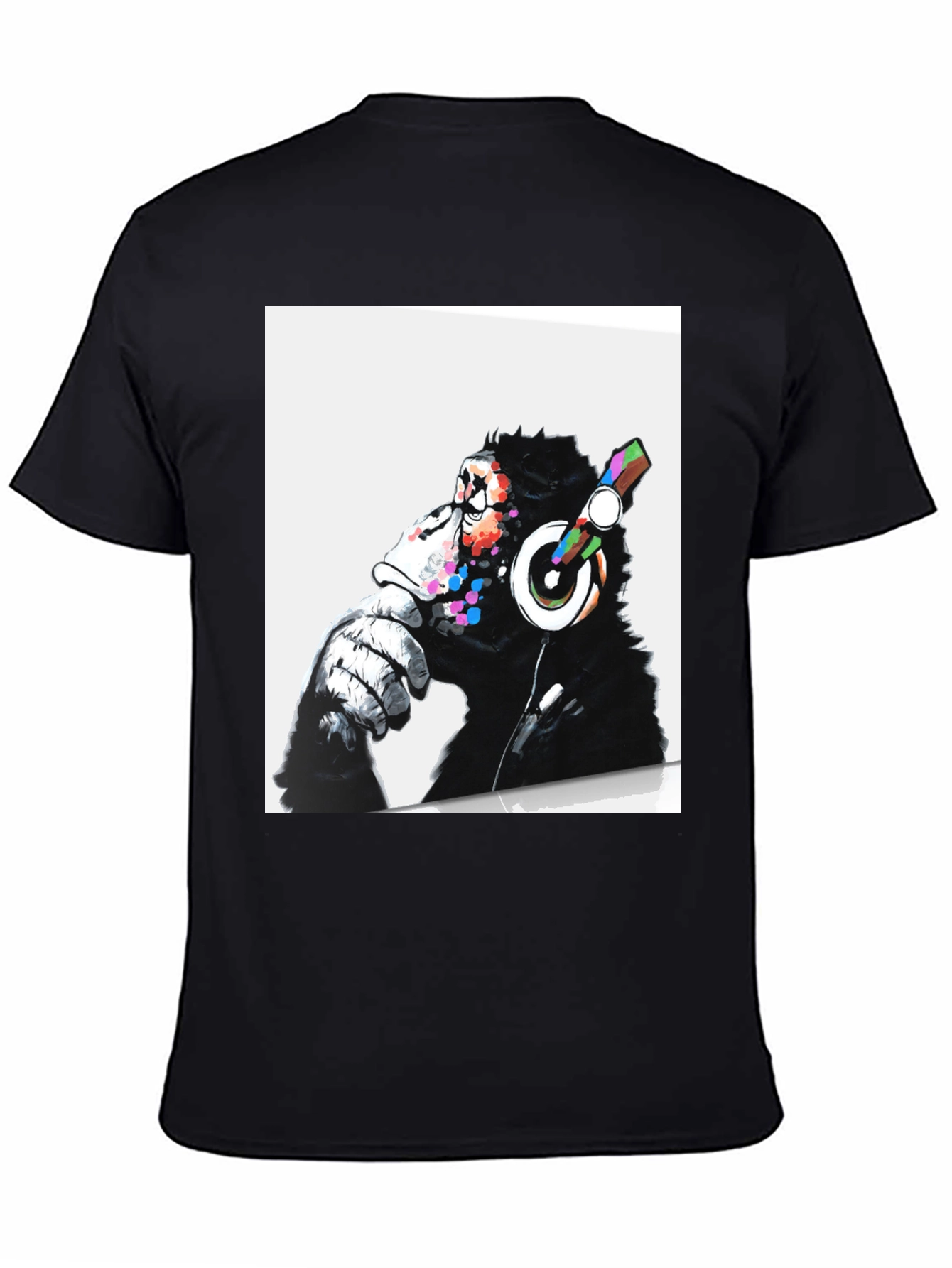 Cool Ape DJ Graphic Tee - Black Cotton T-Shirt