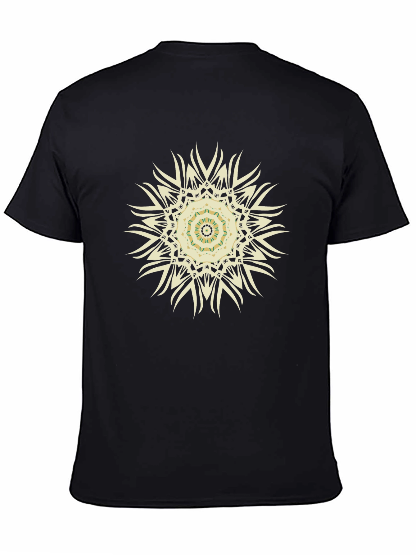 Boho Mandala Graphic Black T-Shirt