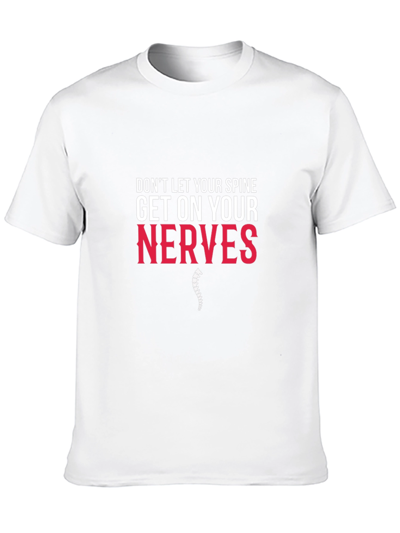 Spine On Nerves Graphic Tee