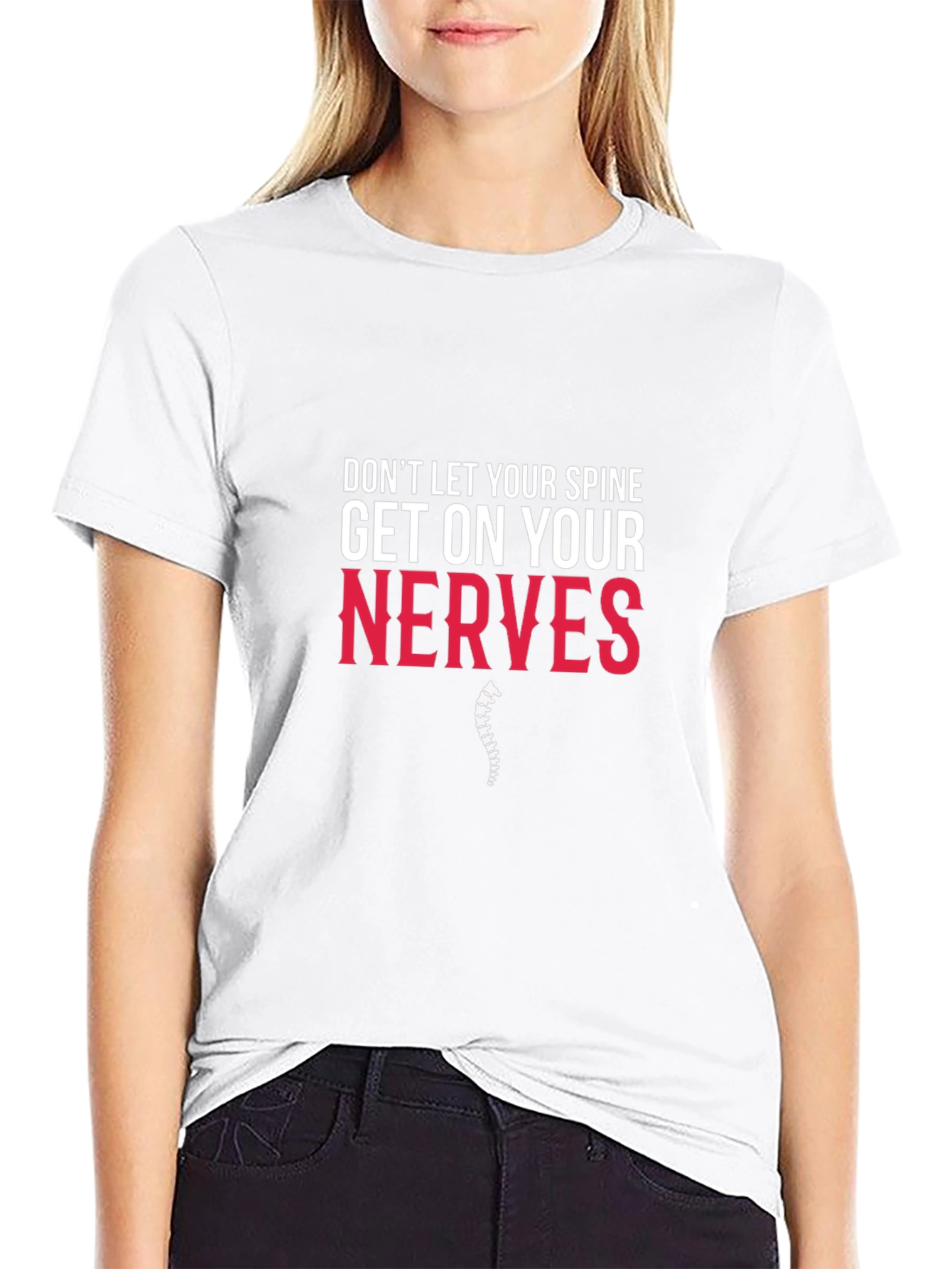 Spine On Nerves Graphic Tee